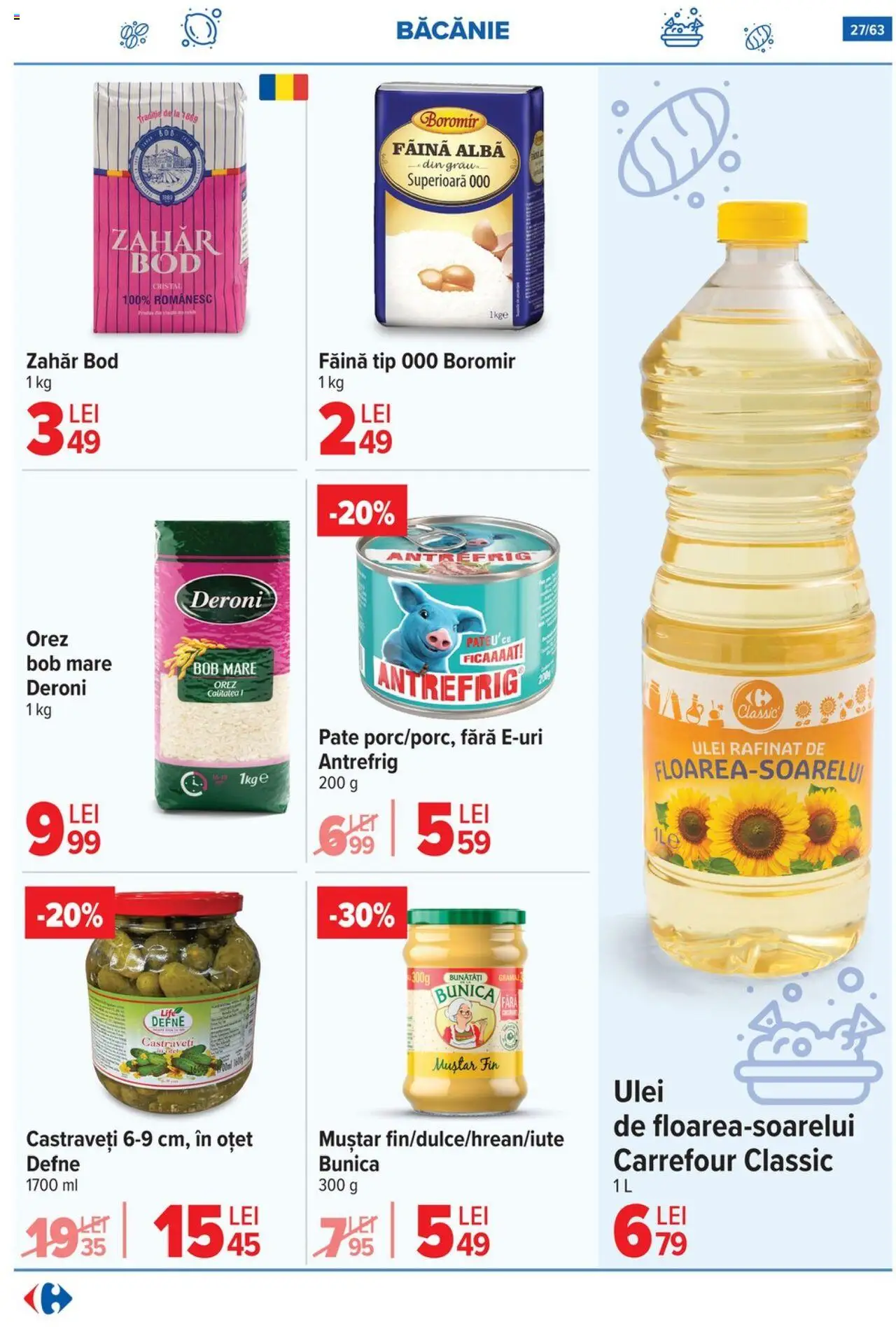 Catalog Carrefour 17 - 29 Septembrie 2025 | Pagina 27 | Produse: Făină, Muștar, Castraveți, Zahăr