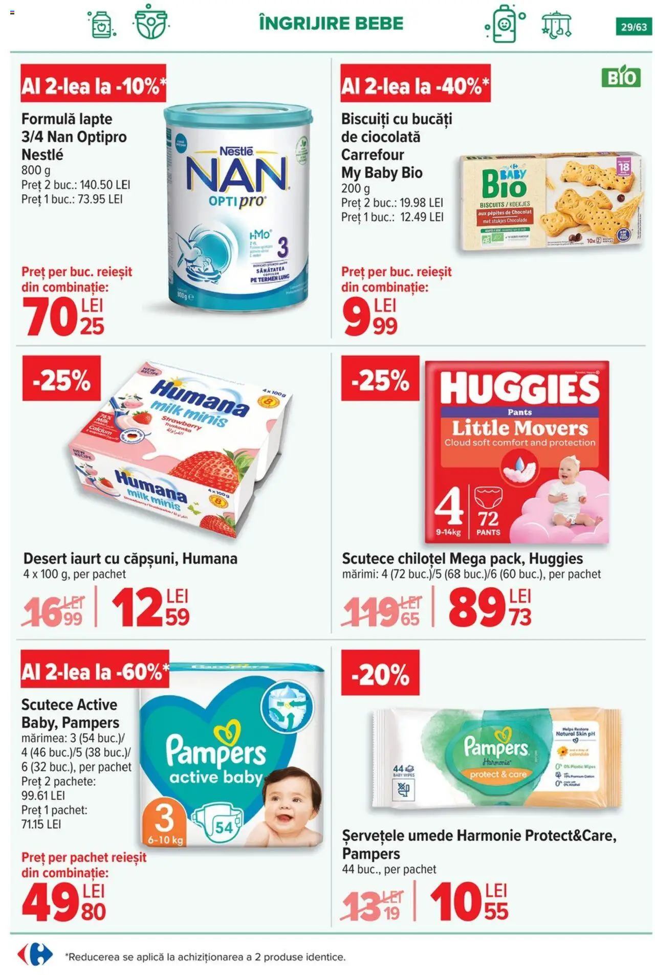 Catalog Carrefour 17 - 29 Septembrie 2025 | Pagina 29 | Produse: Iaurt, Ciocolată, Biscuiți, Scutece