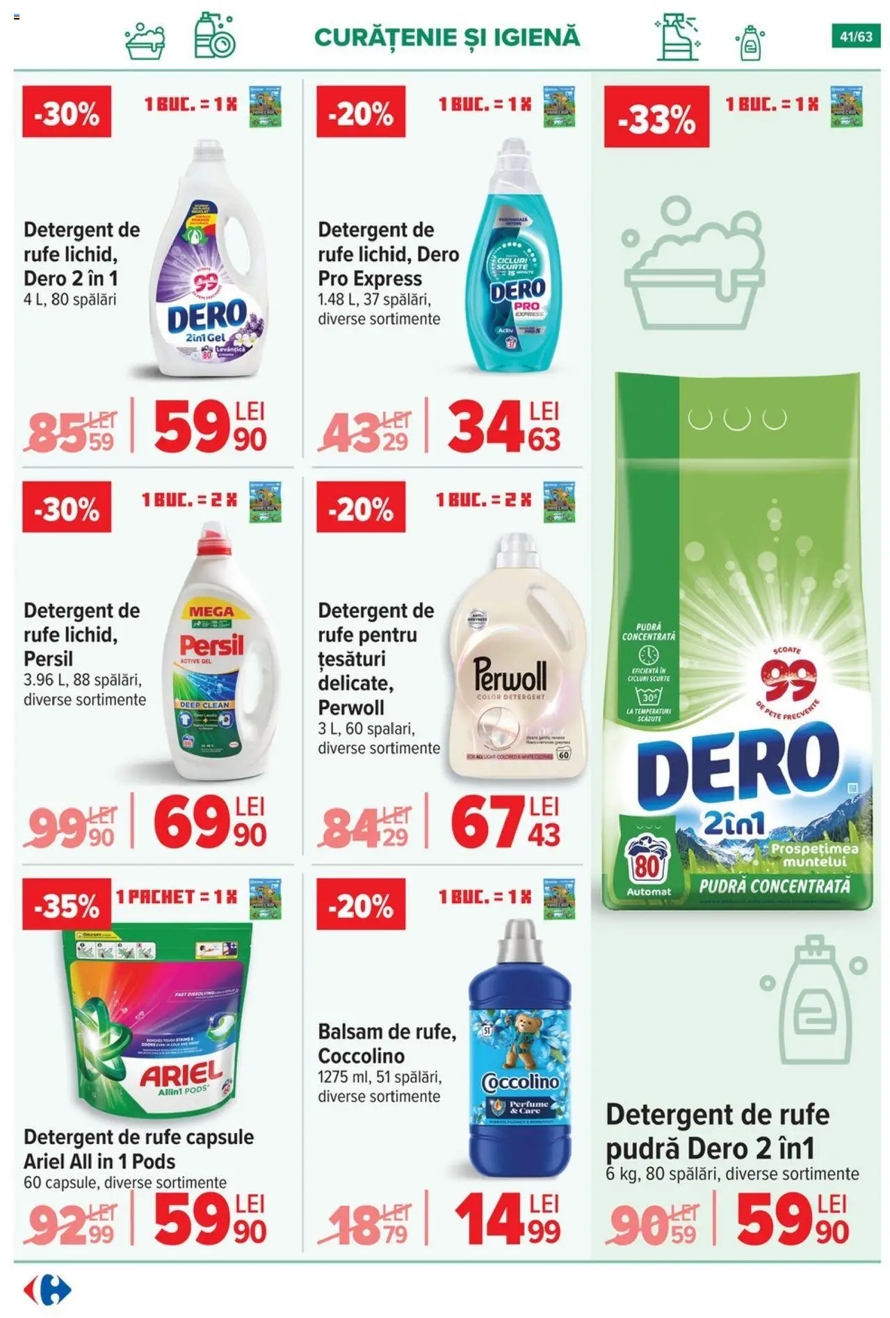 Catalog Carrefour 17 - 29 Septembrie 2025 | Pagina 41 | Produse: Pomelo, Pudră, Balsam, Detergent