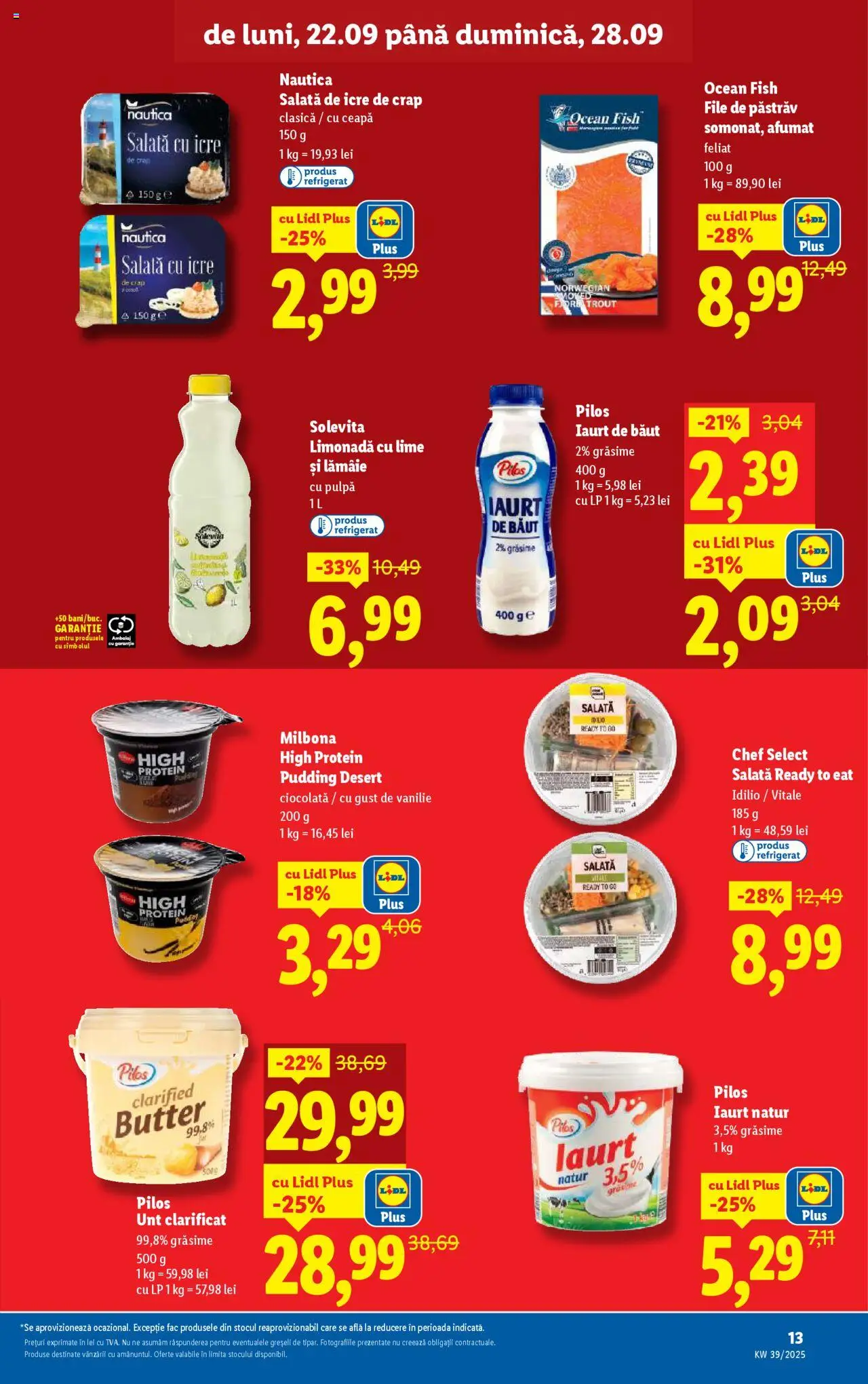Catalog LIDL 22 - 27 Septembrie 2025 | Pagina 13 | Produse: Lime, Sıcak su torbası, Salată cu icre, Salată