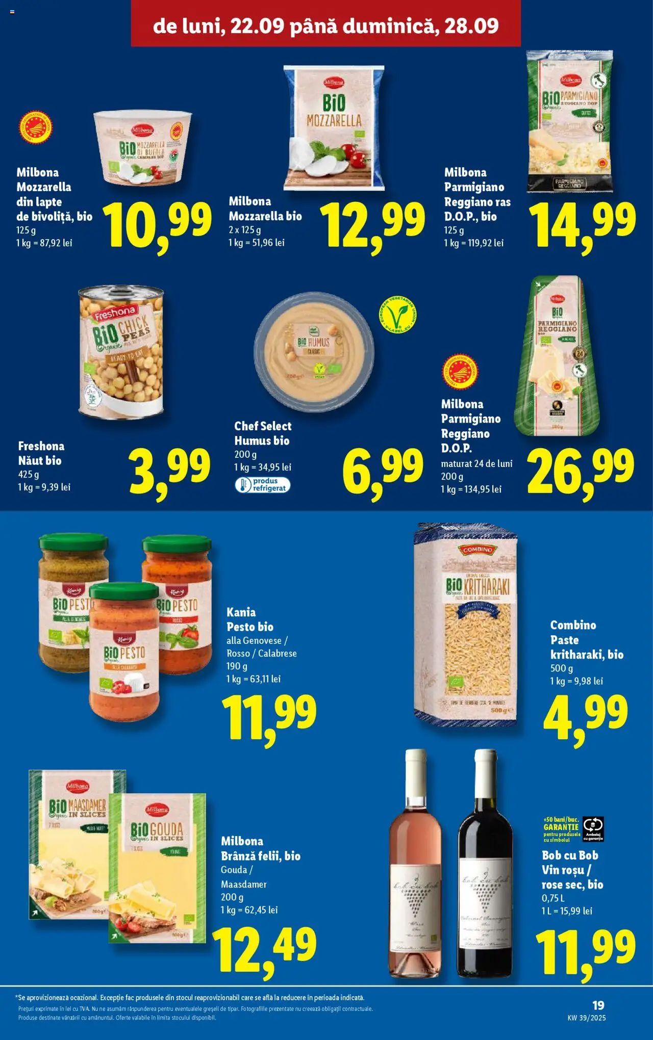 Catalog LIDL 22 - 27 Septembrie 2025 | Pagina 19 | Produse: Şerit ödül, Brânză, Humus, Gouda