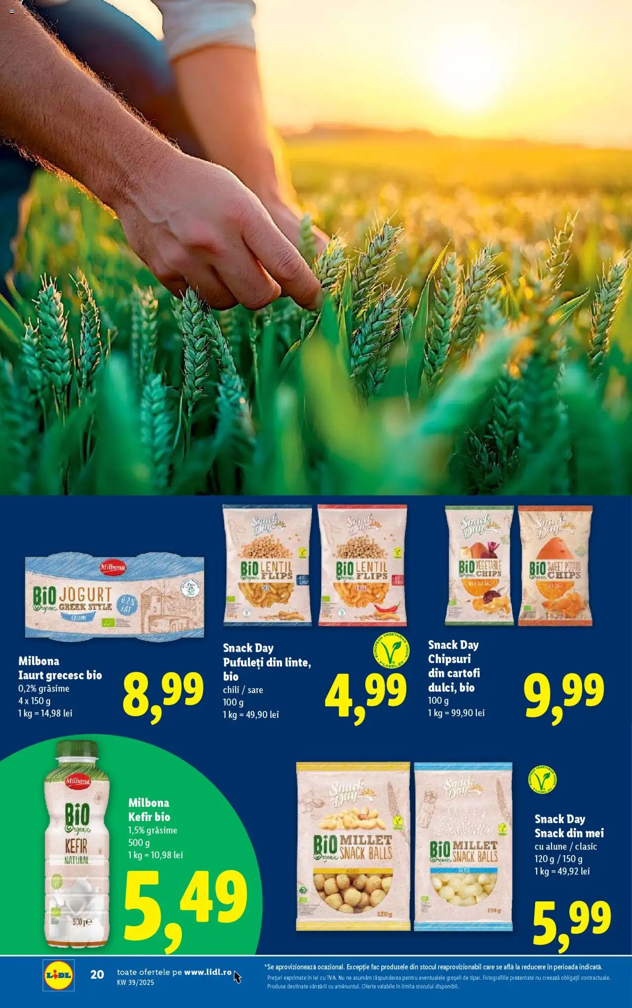 Catalog LIDL 22 - 27 Septembrie 2025 | Pagina 20 | Produse: Delgeç, Iaurt, Pufuleți, Cartofi