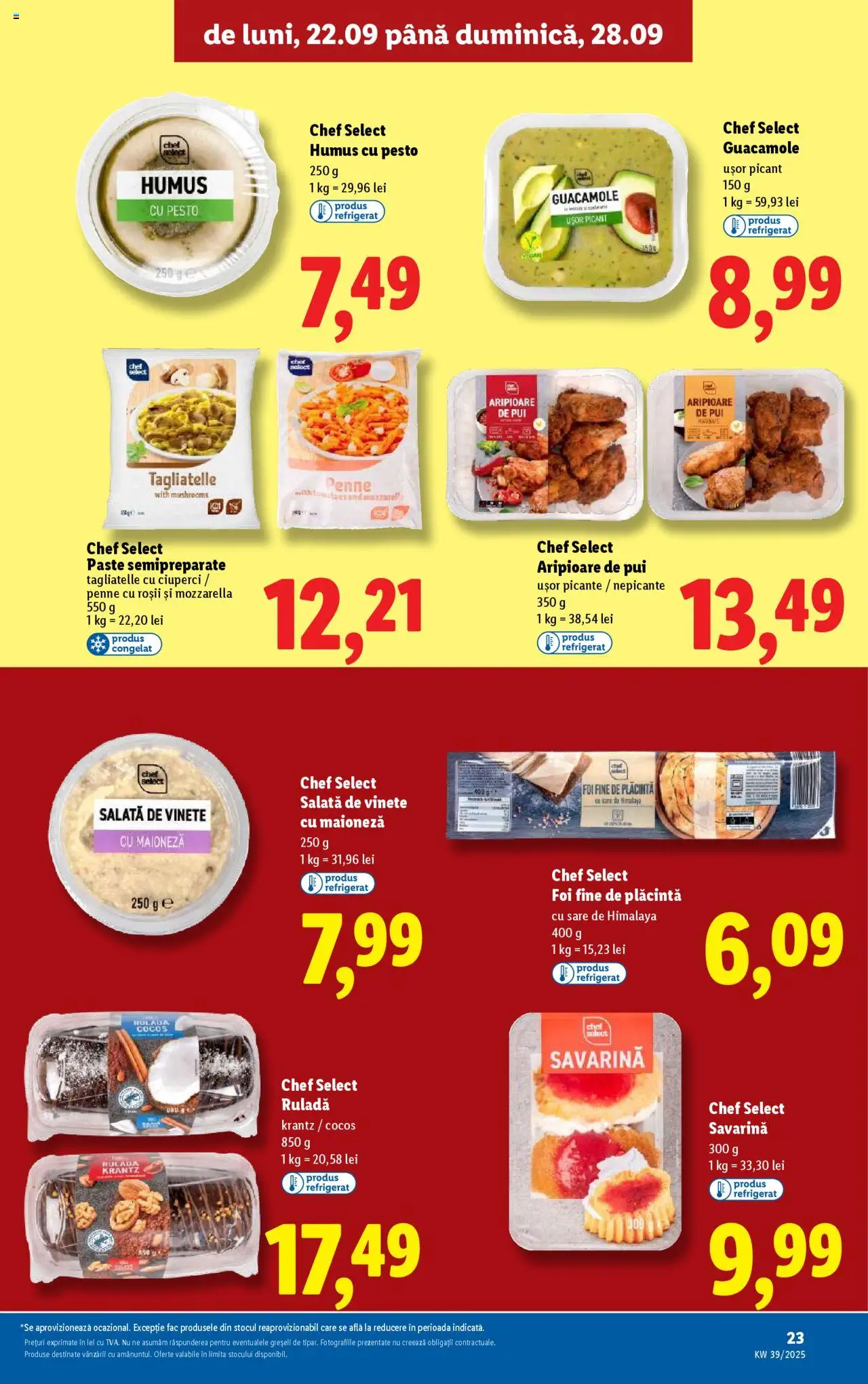 Catalog LIDL 22 - 27 Septembrie 2025 | Pagina 23 | Produse: Savarină, Ciuperci, Roșii, Paste