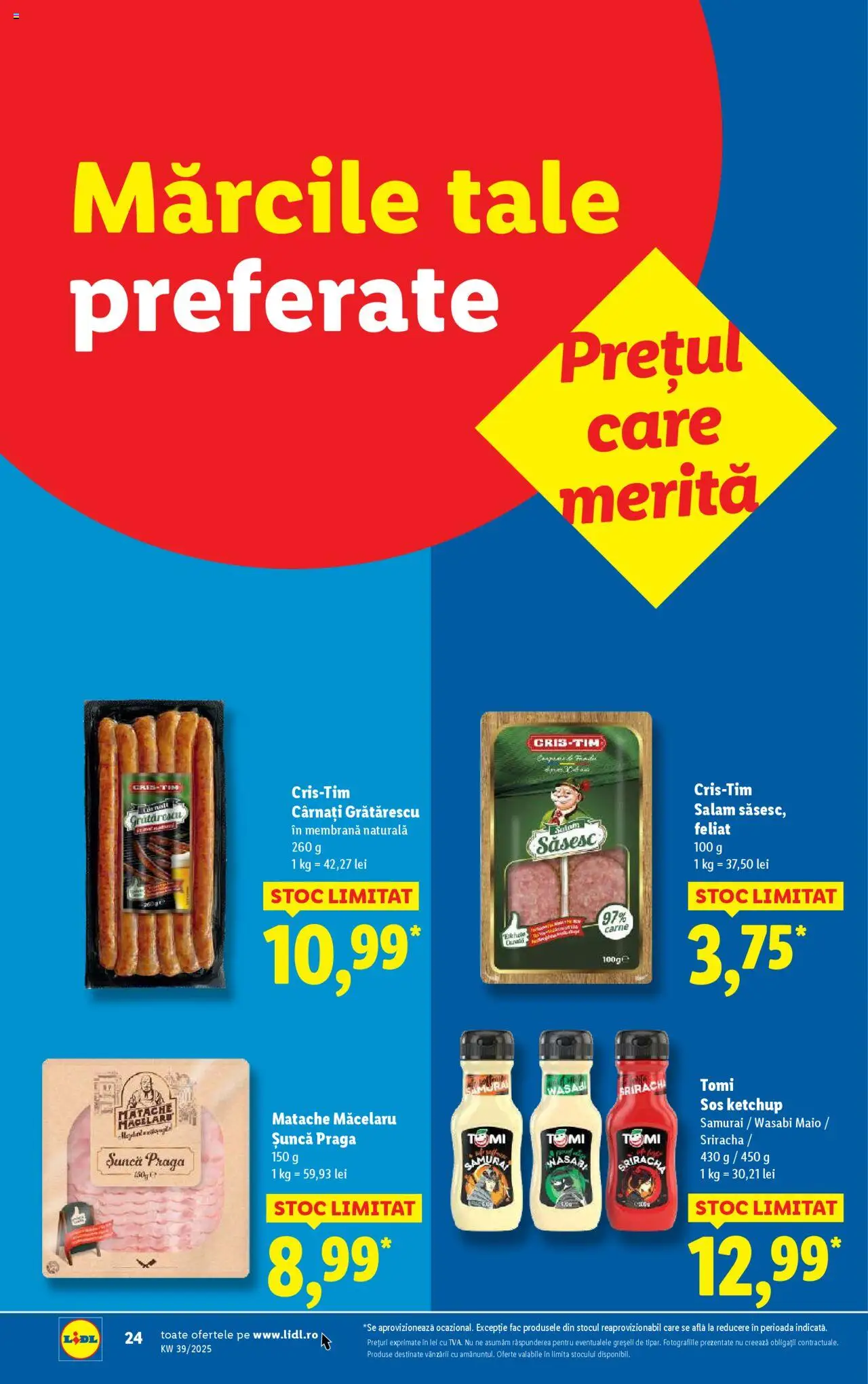 Catalog LIDL 22 - 27 Septembrie 2025 | Pagina 24 | Produse: Salam, Ketchup, Sos, Cârnați