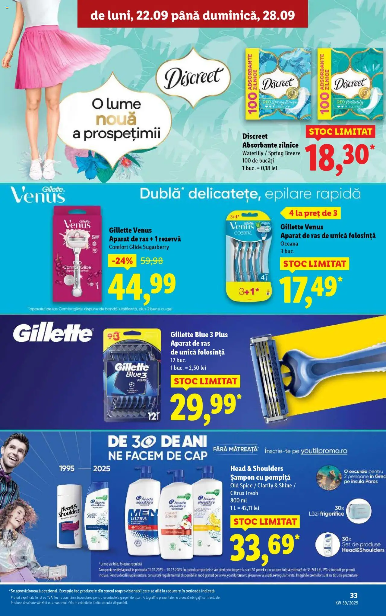 Catalog LIDL 22 - 27 Septembrie 2025 | Pagina 33 | Produse: Kısırlaştırılmış Kedi Maması, Aparat De Ras, Șampon, Absorbante