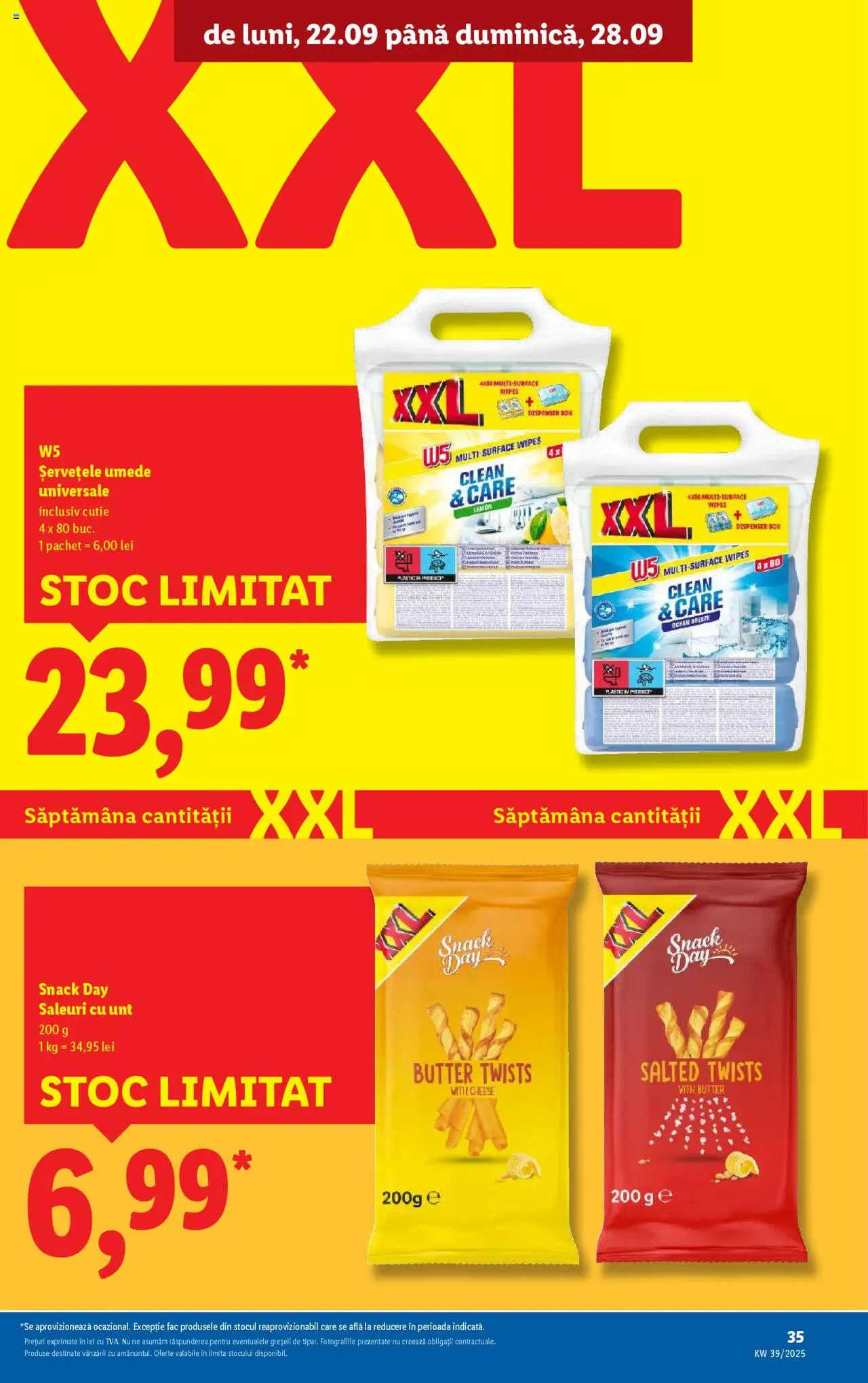 Catalog LIDL 22 - 27 Septembrie 2025 | Pagina 35 | Produse: Pomelo, Cutie, Unt, Șervețele umede