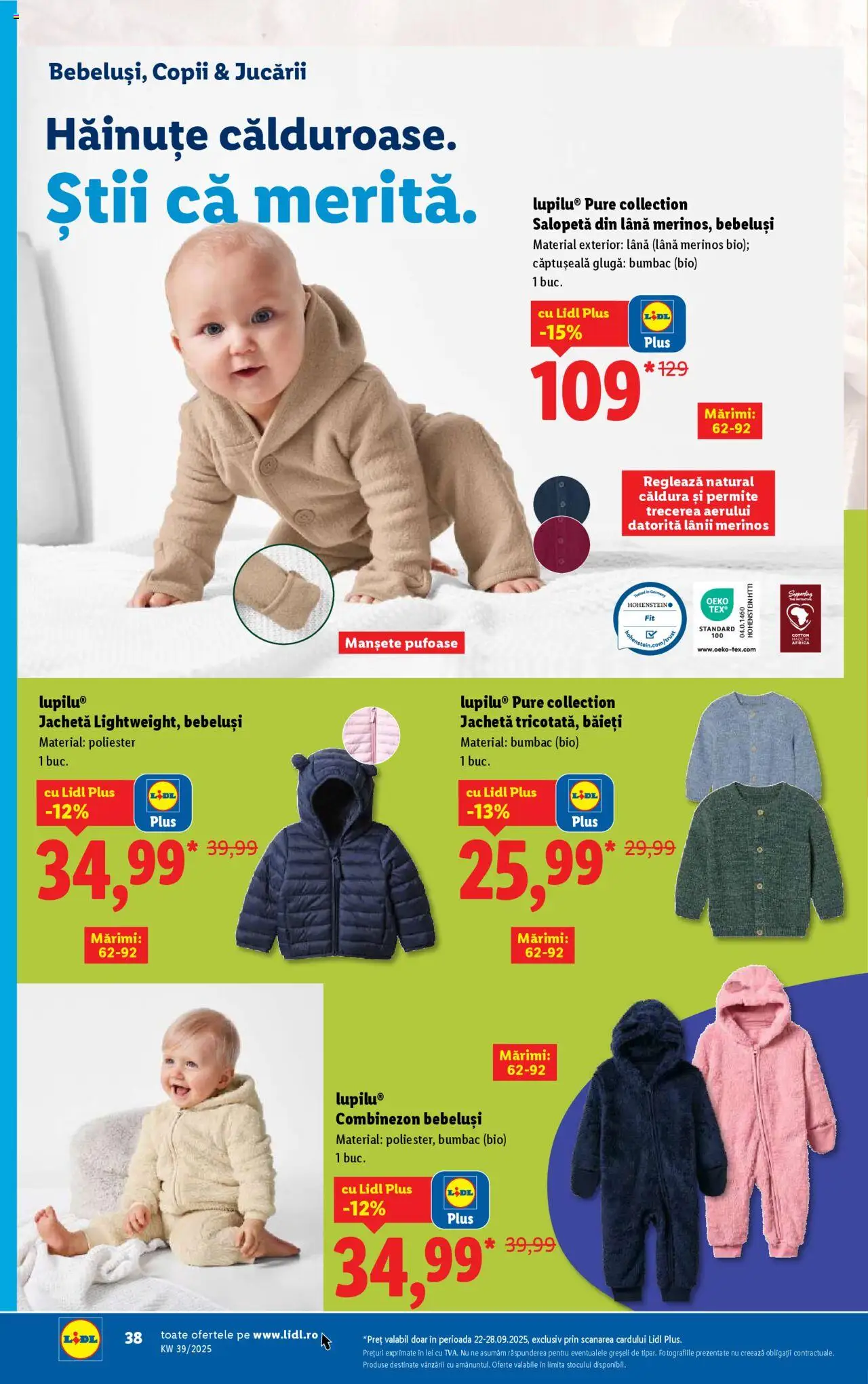 Catalog LIDL 22 - 27 Septembrie 2025 | Pagina 38 | Produse: Şerit ödül, Jachetă, Salopetă