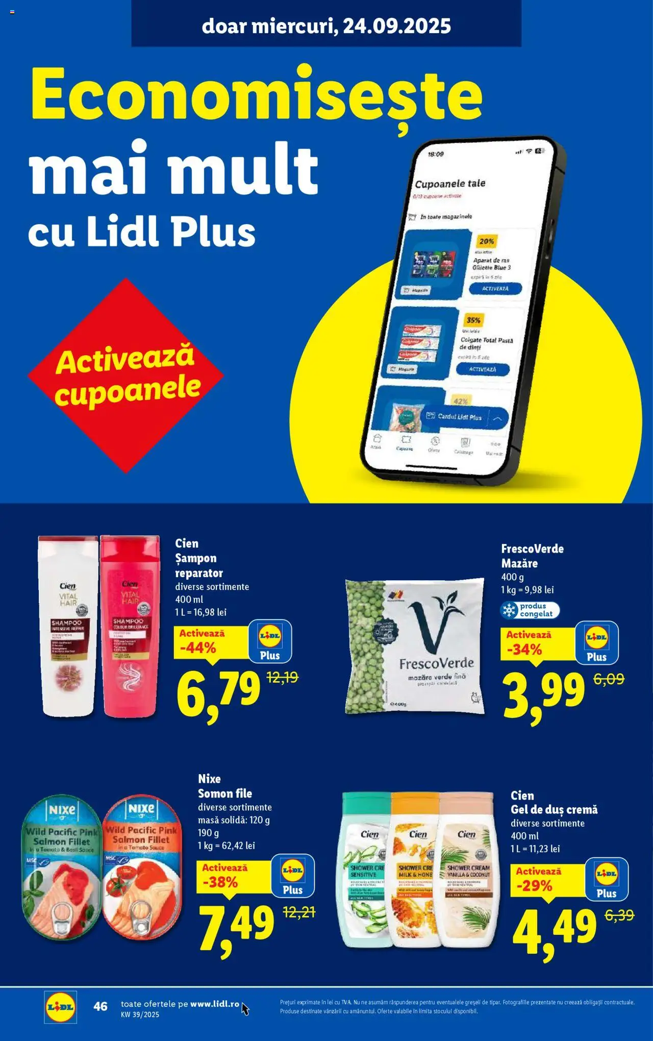 Catalog LIDL 22 - 27 Septembrie 2025 | Pagina 46 | Produse: Aparat De Ras, Duș, Cremă, Gel de duș
