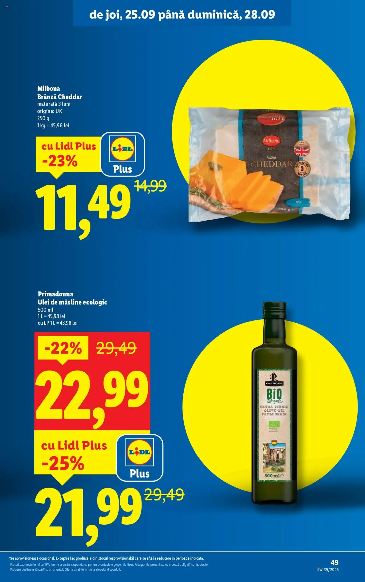 Catalog LIDL 22 - 27 Septembrie 2025 | Pagina 49 | Produse: Măsline, Brânză, Ulei