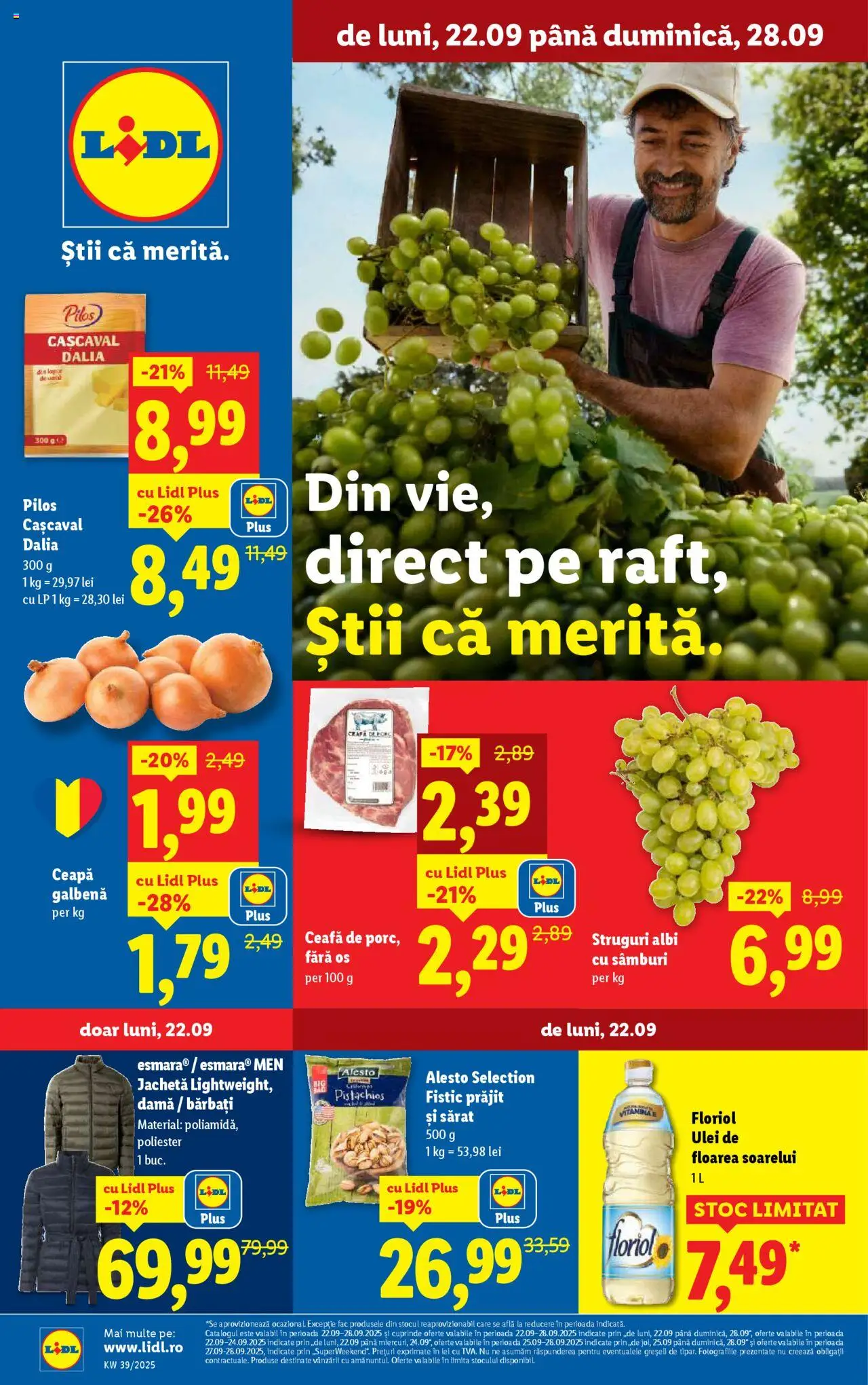 Catalog LIDL 22 - 27 Septembrie 2025 | Pagina 5 | Produse: Jachetă, Toplar, Ceapă galbenă, Bant