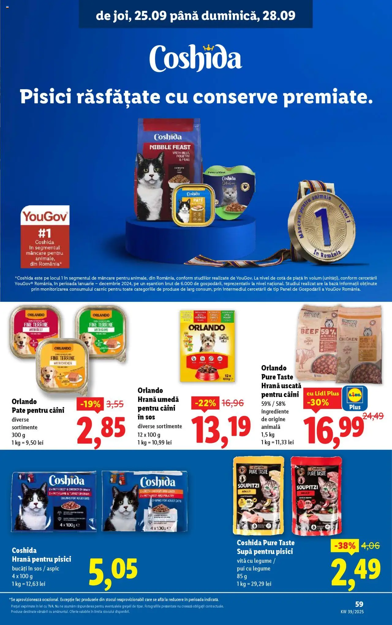 Catalog LIDL 22 - 27 Septembrie 2025 | Pagina 59 | Produse: Hrană pentru pisici, Hacıyatmaz Kedi Oyuncağı, Pate, Sos