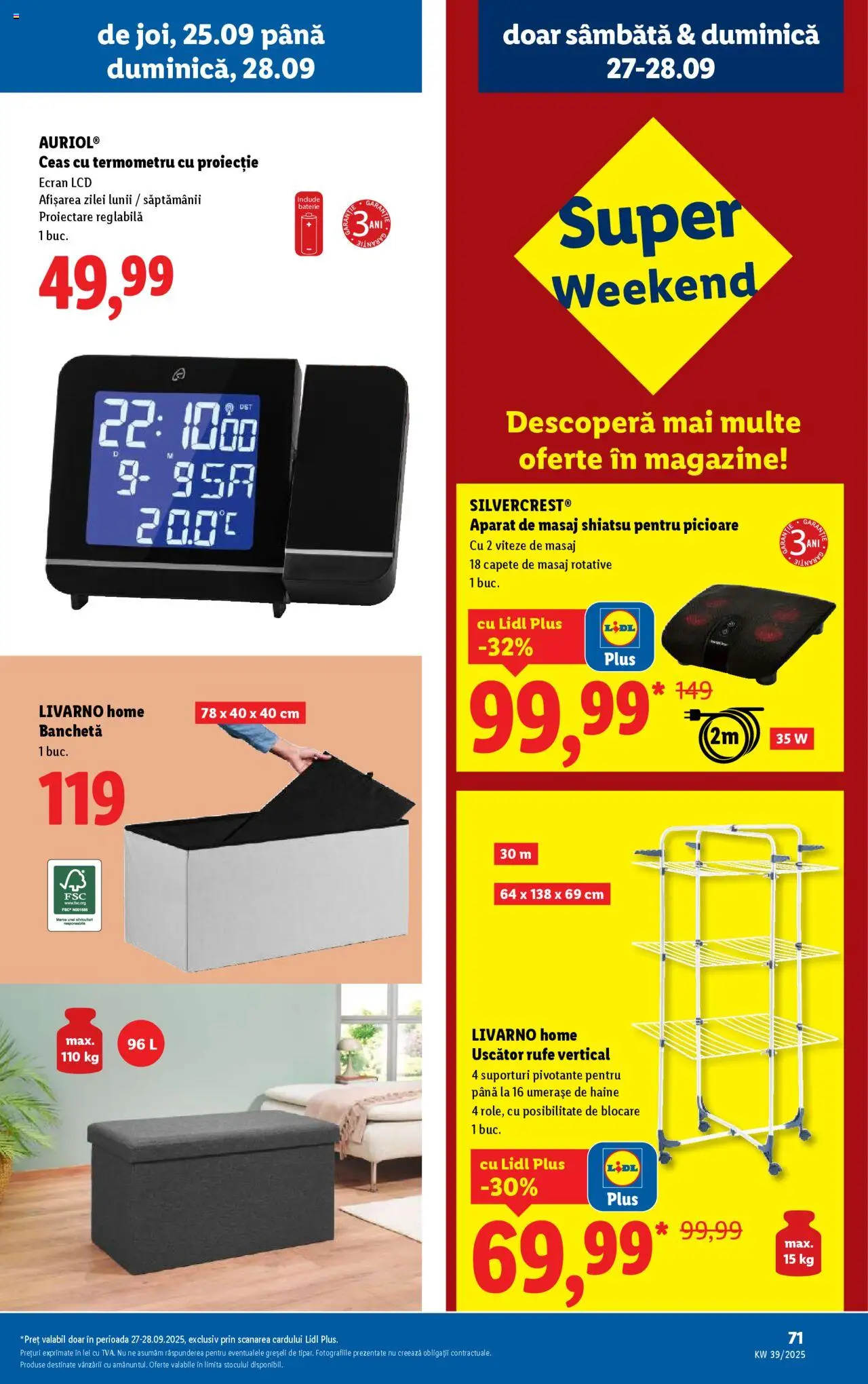 Catalog LIDL 22 - 27 Septembrie 2025 | Pagina 71 | Produse: Ceas, Uscător, Termometru, Baterie