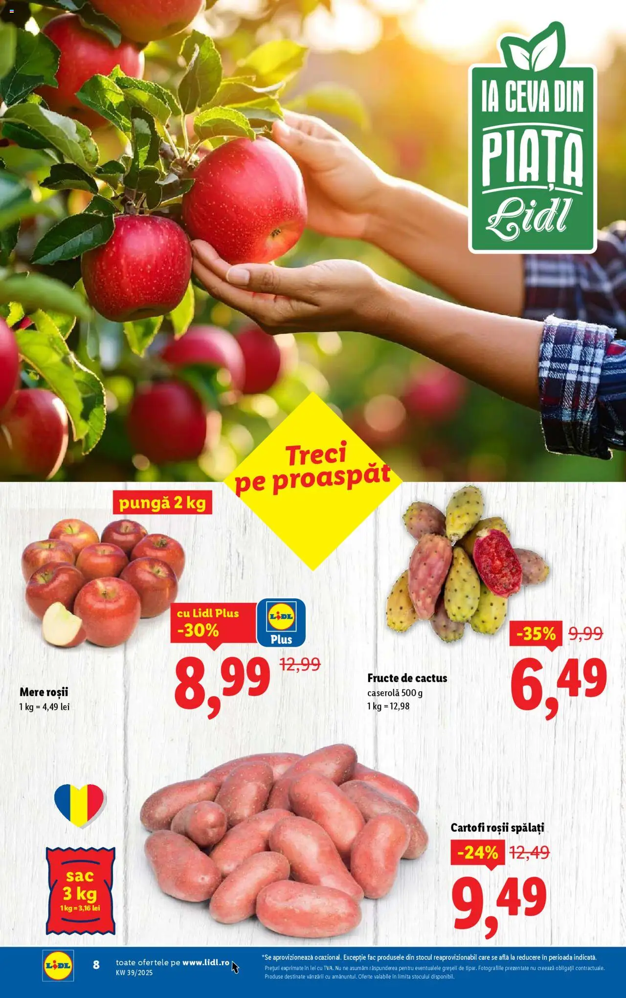 Catalog LIDL 22 - 27 Septembrie 2025 | Pagina 8 | Produse: Pungă, Mere, Cartofi, Fructe