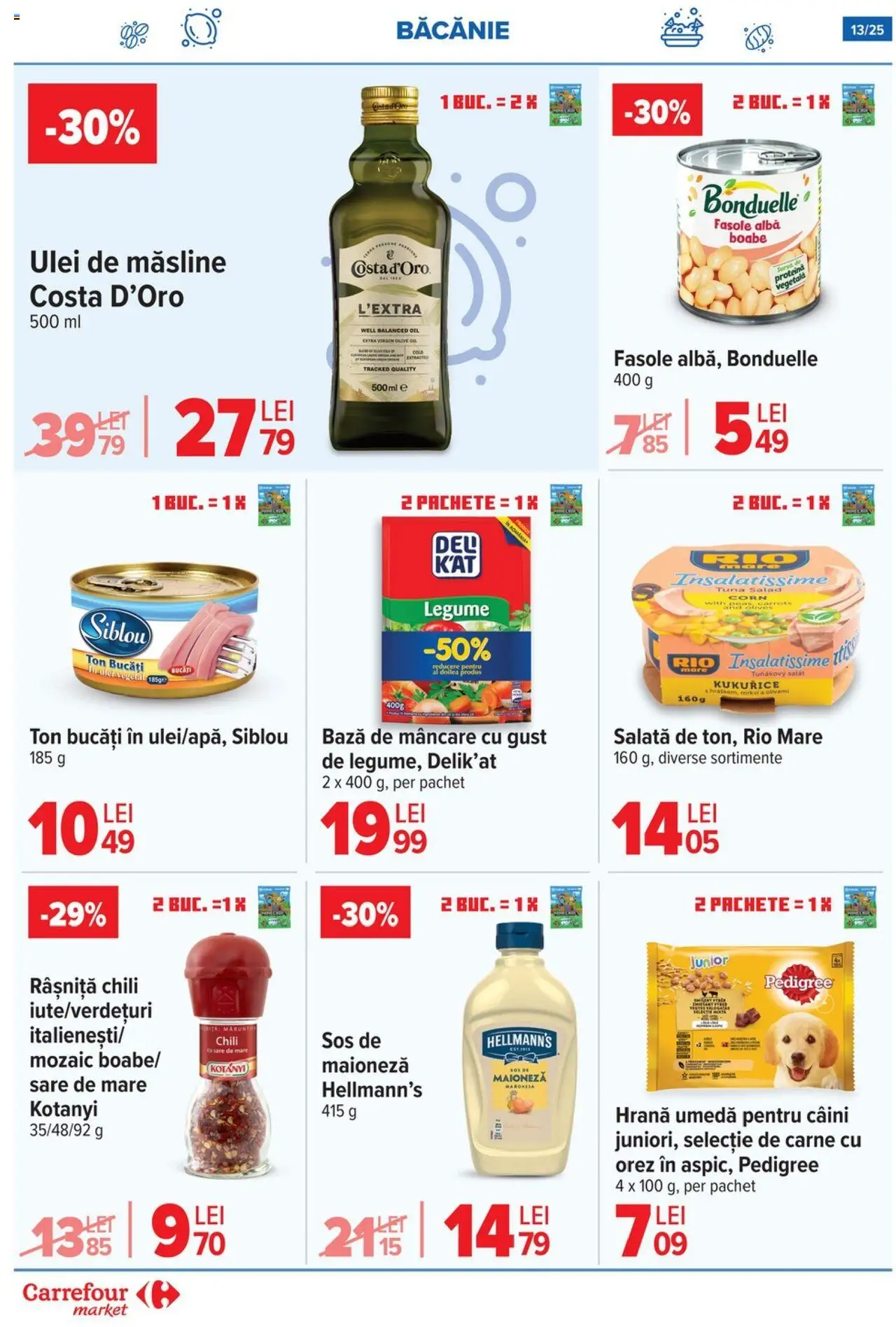 Catalog Carrefour 17 - 29 Septembrie 2025 | Pagina 13 | Produse: Orez, Salată, Fasole albă, Legume