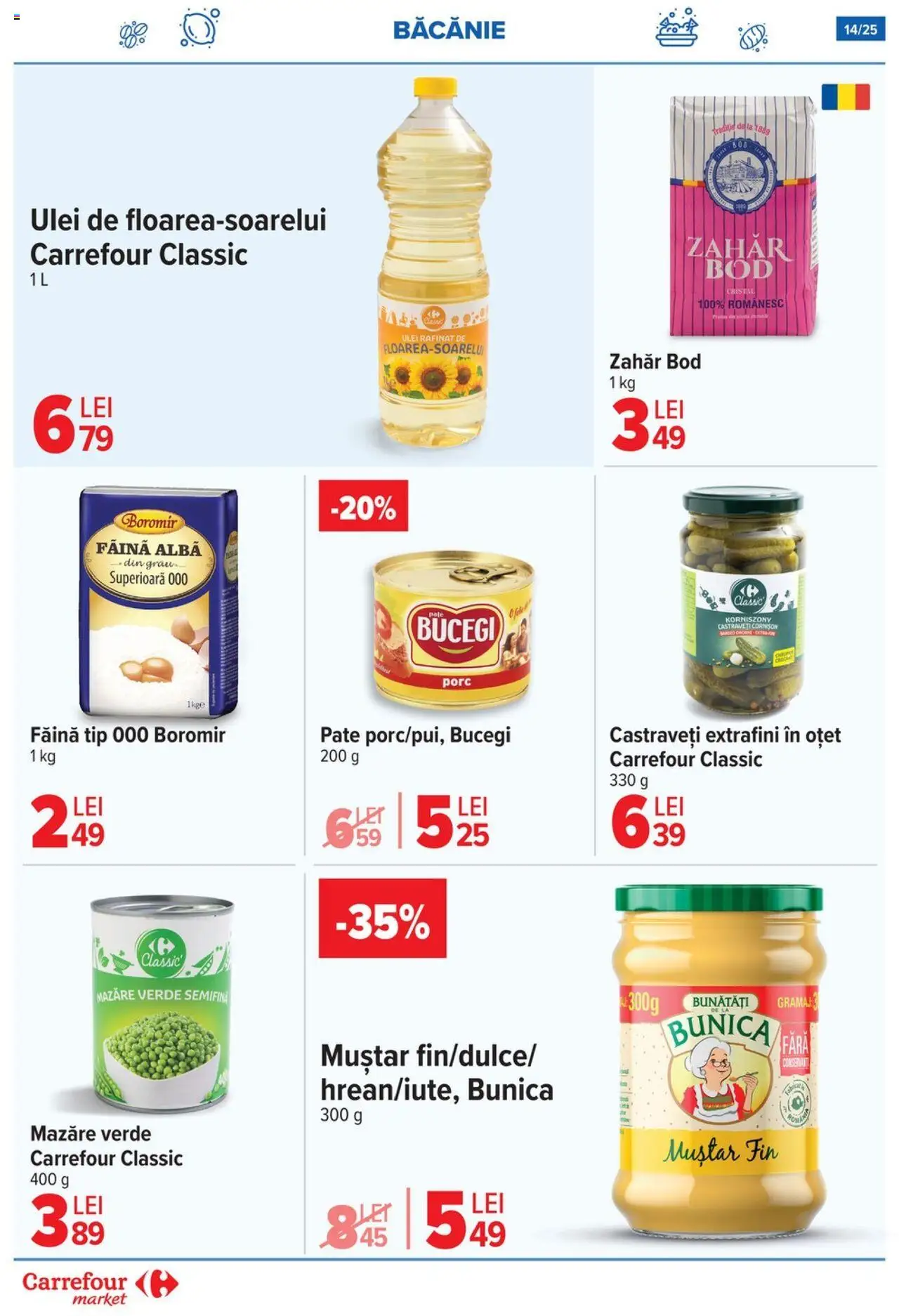 Catalog Carrefour 17 - 29 Septembrie 2025 | Pagina 14 | Produse: Pate, Făină, Muștar, Castraveți