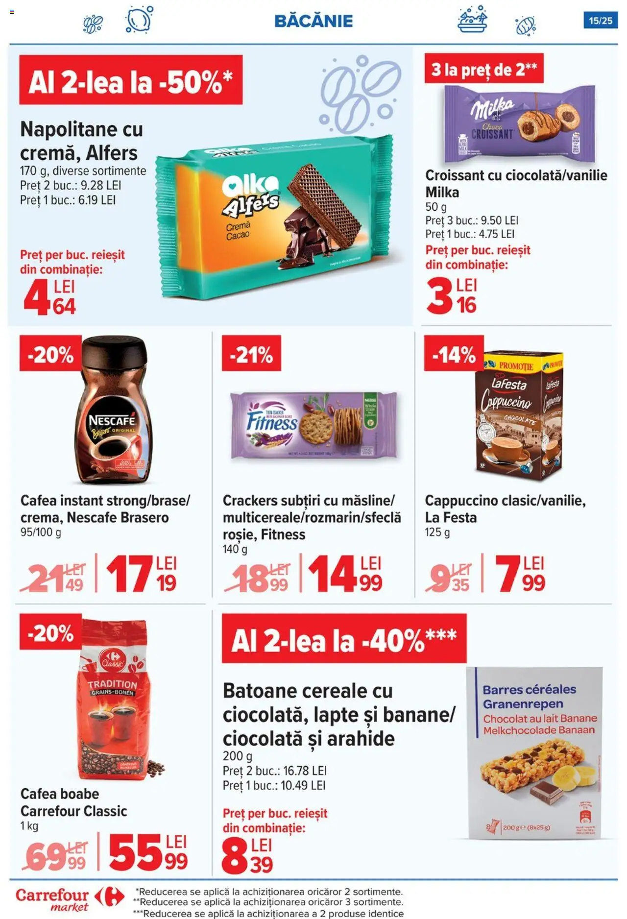 Catalog Carrefour 17 - 29 Septembrie 2025 | Pagina 15 | Produse: Lapte, Cremă, Cafea, Cereale