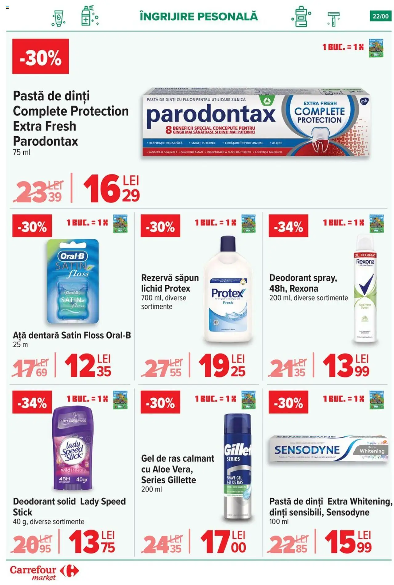 Catalog Carrefour 17 - 29 Septembrie 2025 | Pagina 22 | Produse: Ață dentară, Aloe vera, Săpun, Rezervă săpun