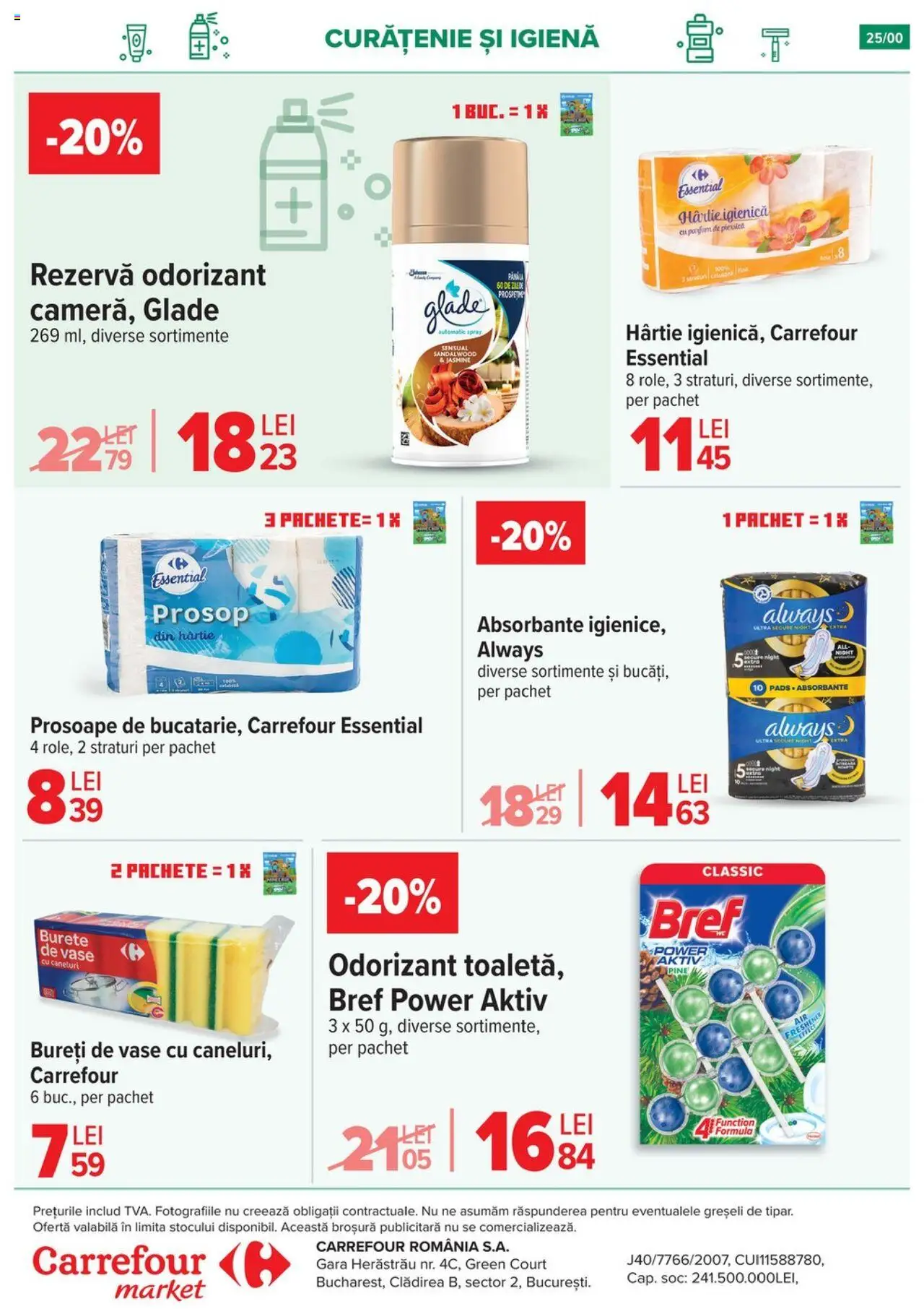 Catalog Carrefour 17 - 29 Septembrie 2025 | Pagina 25 | Produse: Piersică, Burete, Absorbante