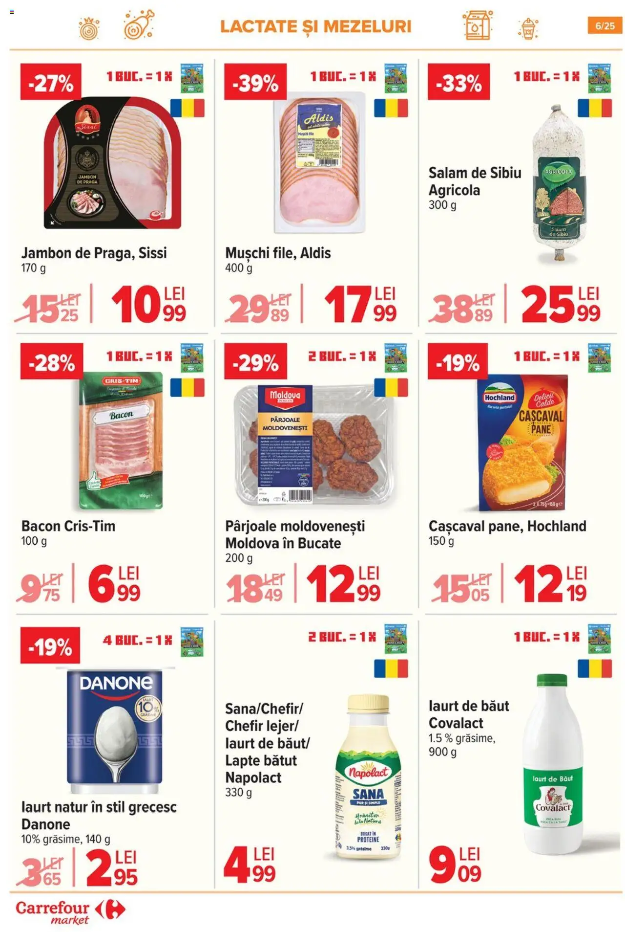 Catalog Carrefour 17 - 29 Septembrie 2025 | Pagina 6 | Produse: Masaüstü kılıfı, Cașcaval, Lapte, Salam