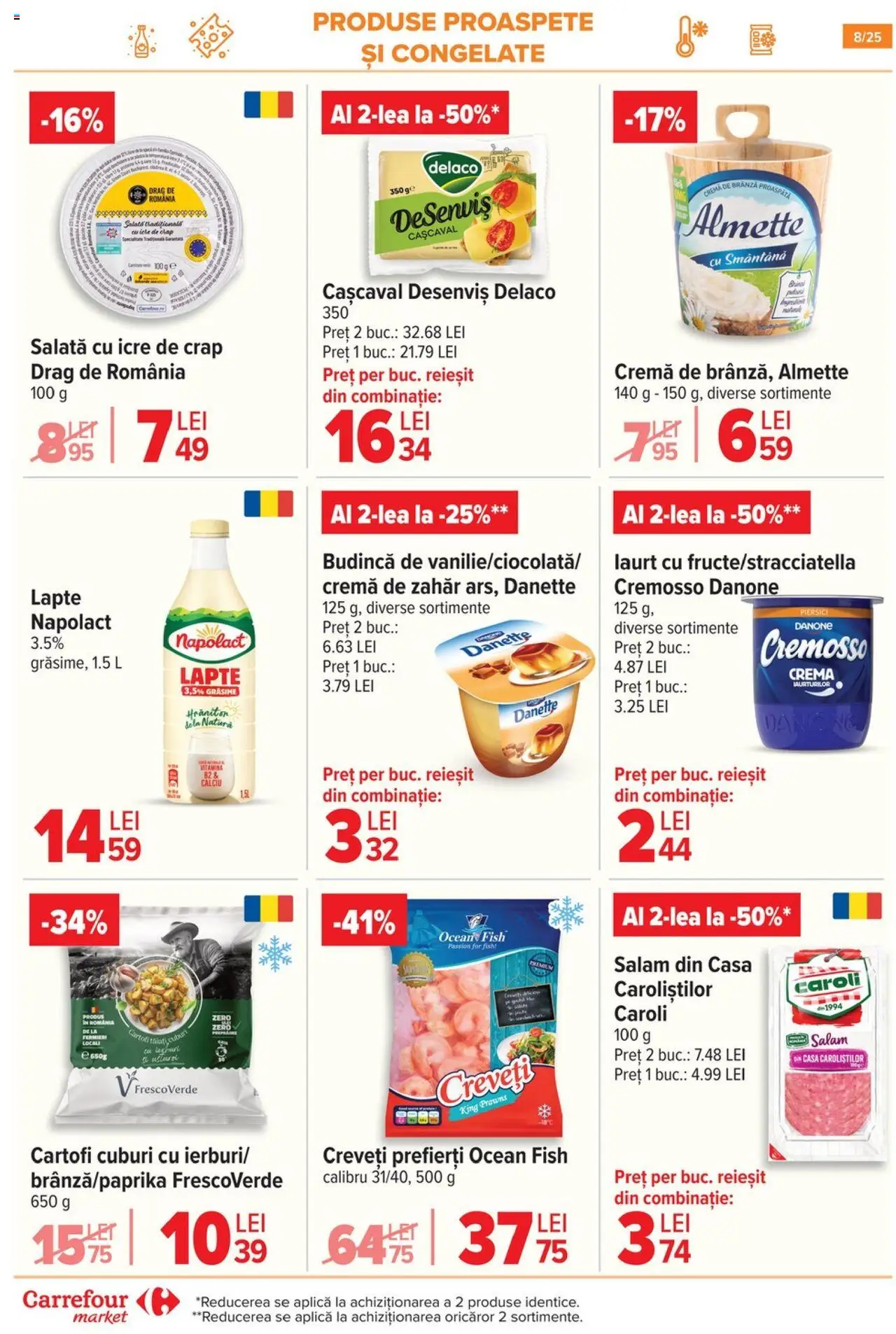 Catalog Carrefour 17 - 29 Septembrie 2025 | Pagina 8 | Produse: Light Kedi Konservesi, Lapte, Cremă, Zahăr