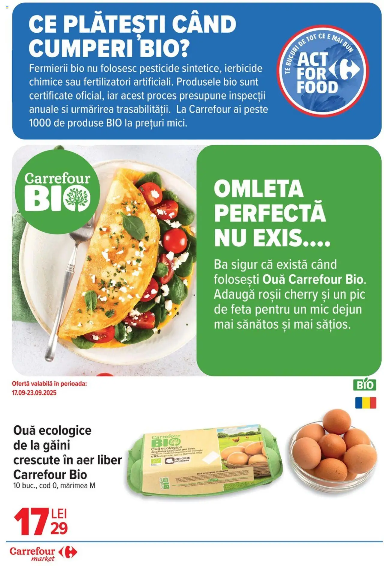 Catalog Carrefour 17 - 29 Septembrie 2025 | Pagina 9 | Produse: Şerit ödül, Ouă, Roșii, Pește