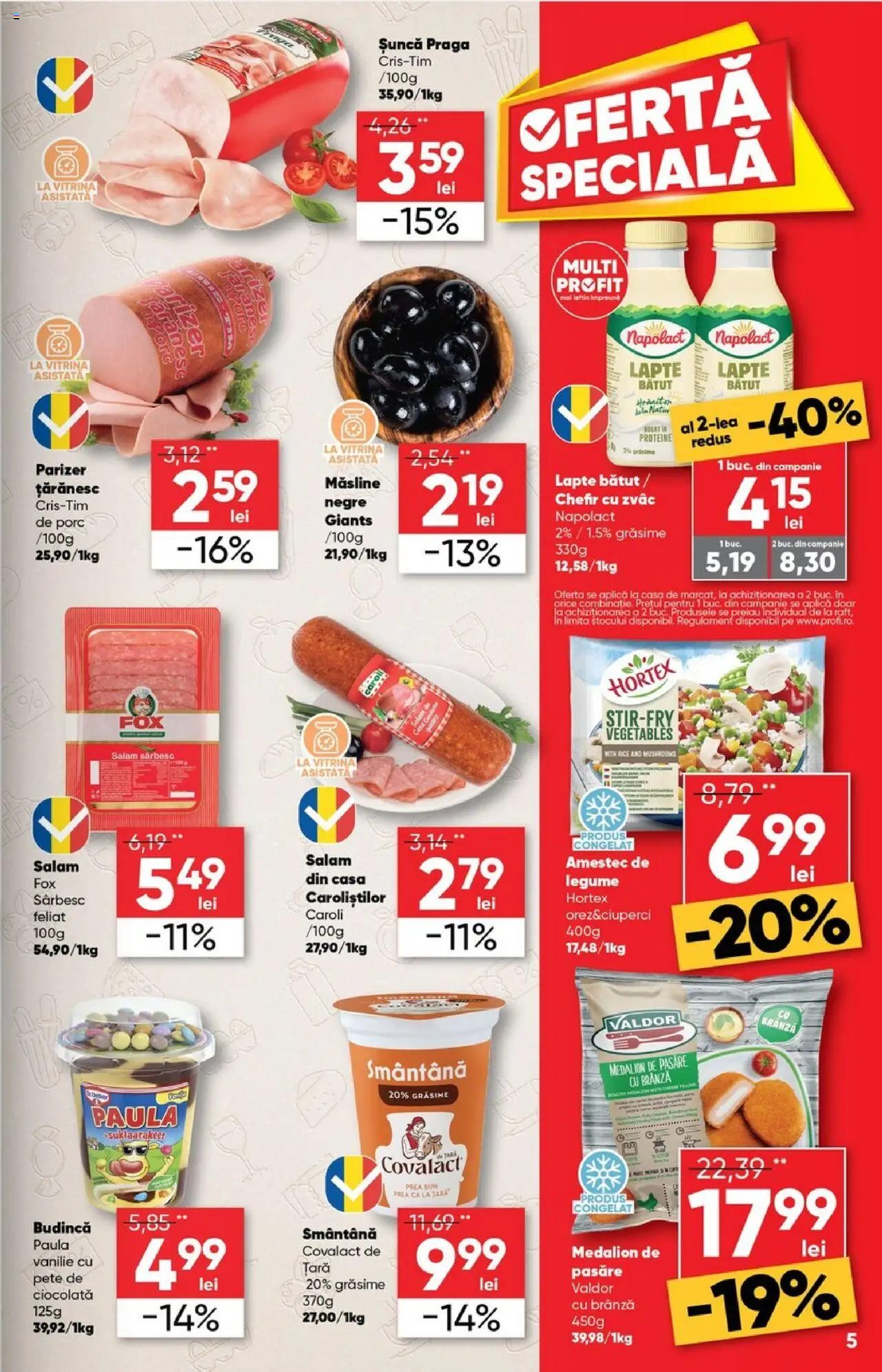Catalog Profi 17 - 29 Septembrie 2025 | Pagina 5 | Produse: Vitrină, Lapte, Brânză, Șuncă