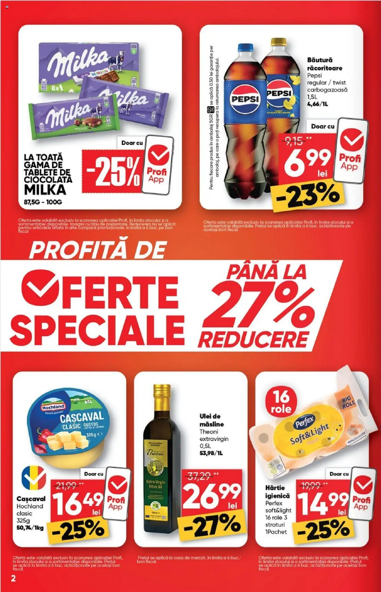 Catalog Profi 17 - 29 Septembrie 2025 | Pagina 2 | Produse: Role, Cașcaval, Măsline, Ciocolată