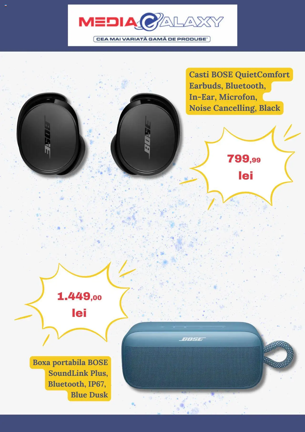 Catalog Media Galaxy 18 - 23 Septembrie 2025 | Pagina 2 | Produse: Căști, Boxă portabilă