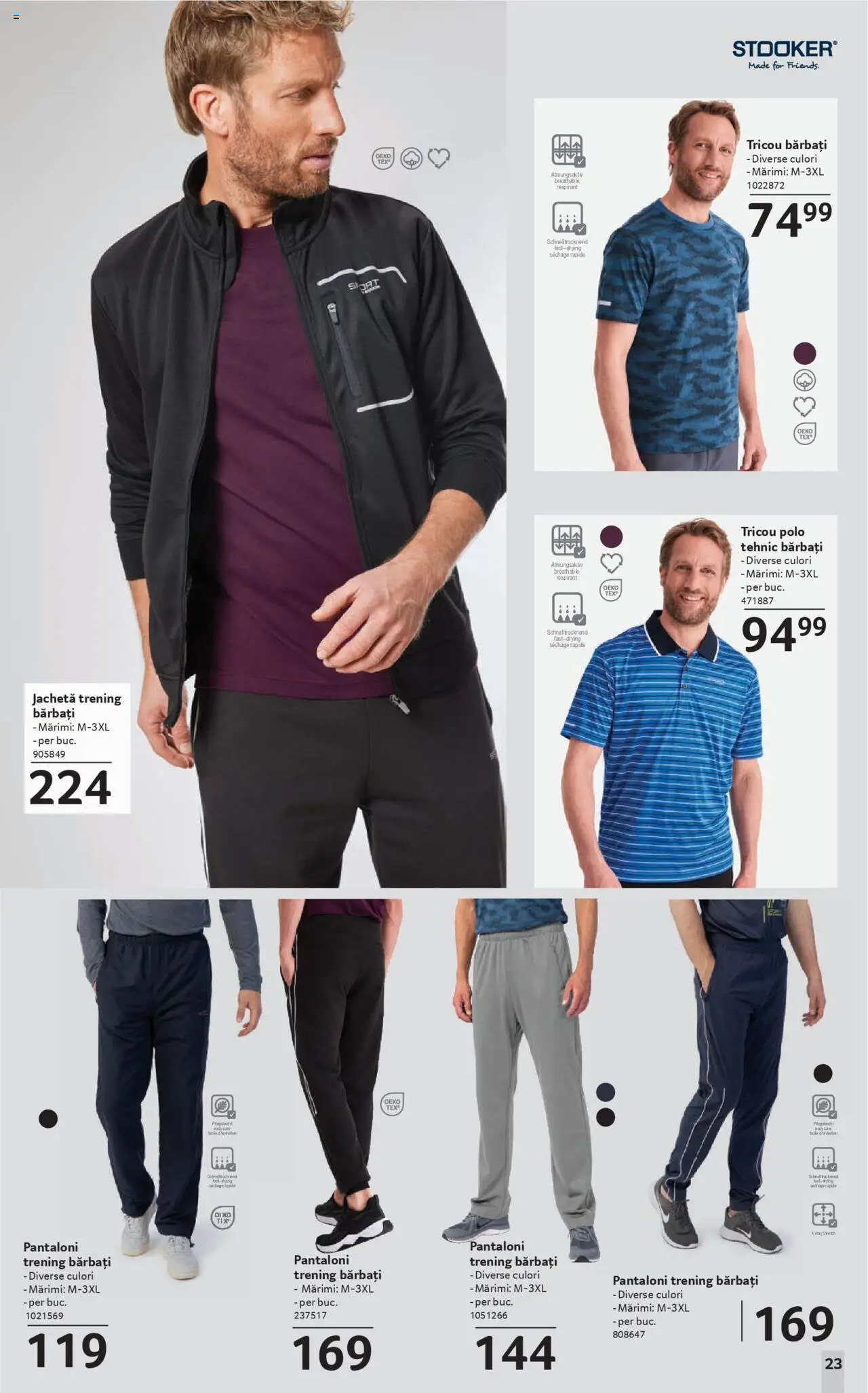 Catalog Selgros 19 Septembrie - 15 Octombrie 2025 | Pagina 23 | Produse: Trening, Deri ve Tüy Bakımı, Tricou, Pantaloni