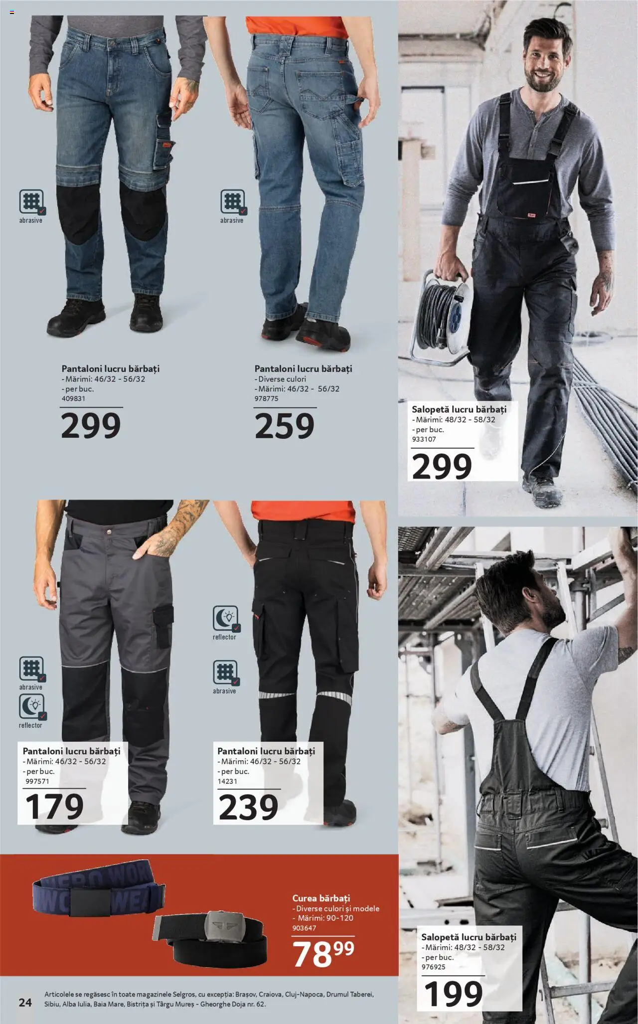 Catalog Selgros 19 Septembrie - 15 Octombrie 2025 | Pagina 24 | Produse: Curea, Pantaloni, Salopetă
