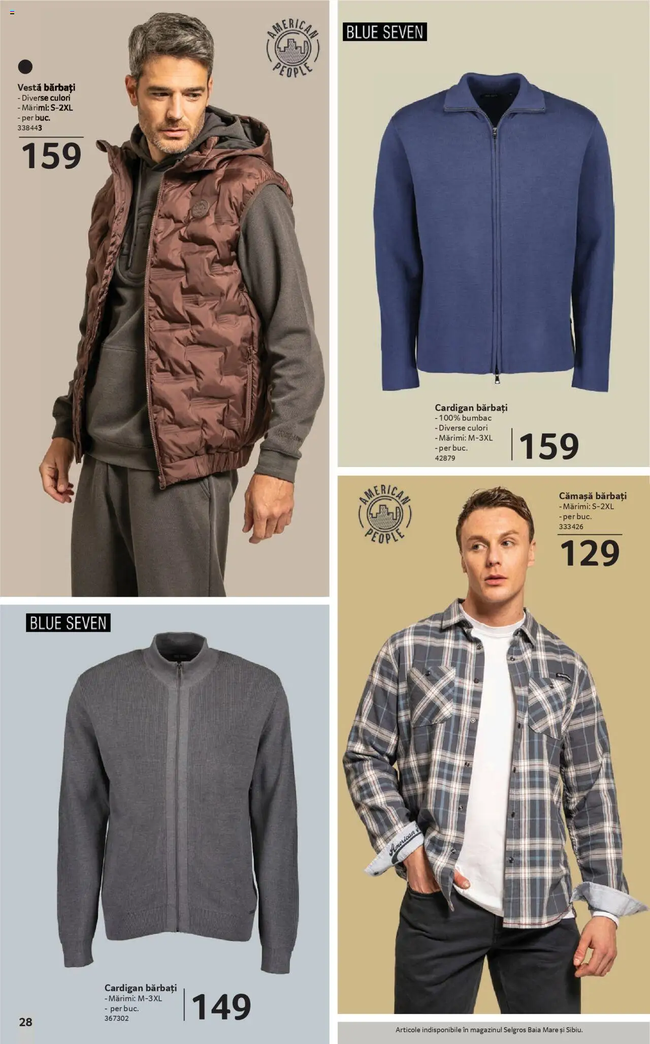 Catalog Selgros 19 Septembrie - 15 Octombrie 2025 | Pagina 28 | Produse: Cardigan, Vestă