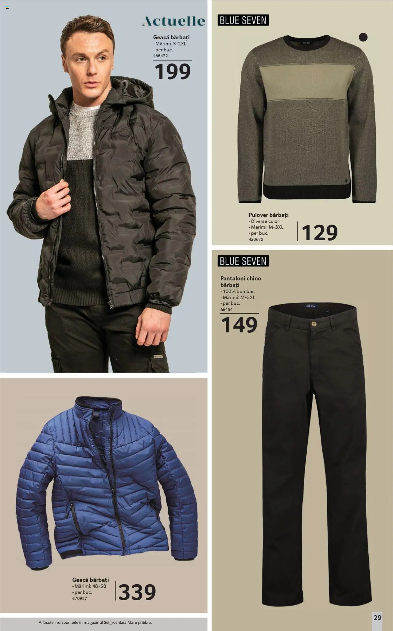 Catalog Selgros 19 Septembrie - 15 Octombrie 2025 | Pagina 29 | Produse: Pulover, Geacă, Pantaloni