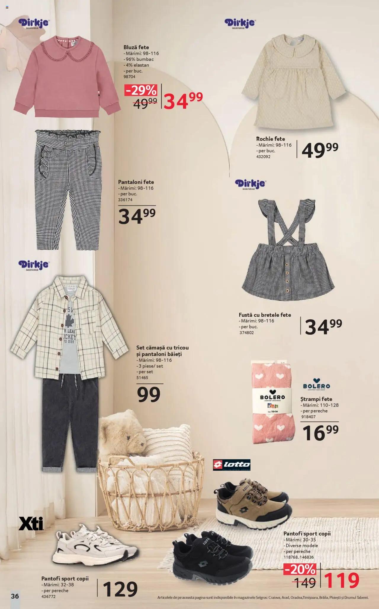 Catalog Selgros 19 Septembrie - 15 Octombrie 2025 | Pagina 36 | Produse: Rochie, Pantofi, Tricou, Pantaloni