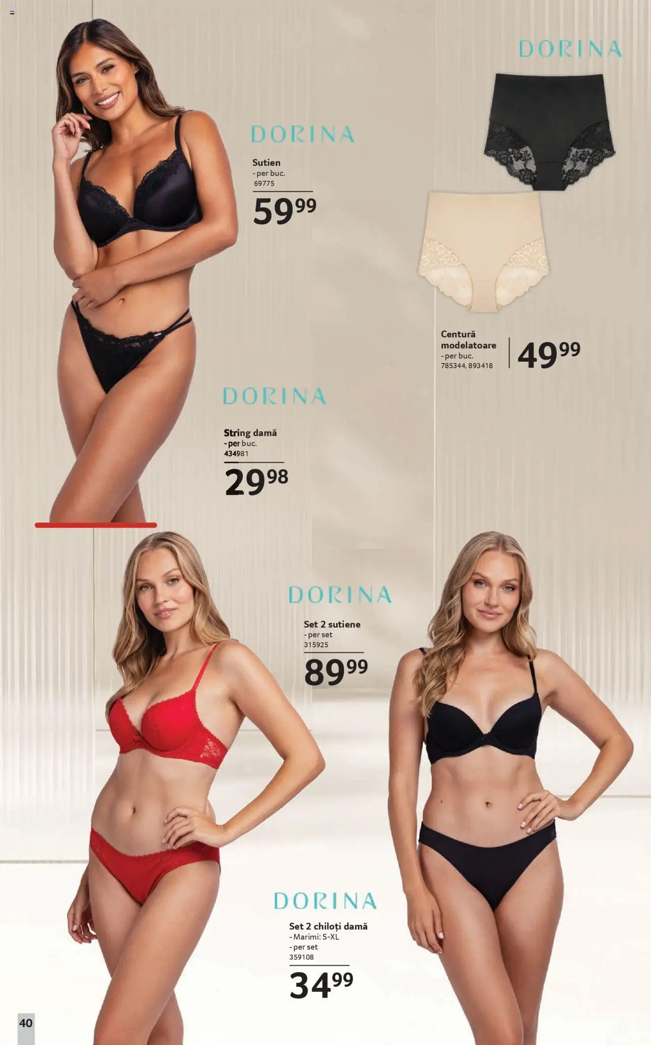 Catalog Selgros 19 Septembrie - 15 Octombrie 2025 | Pagina 40 | Produse: Chiloți, Sutien