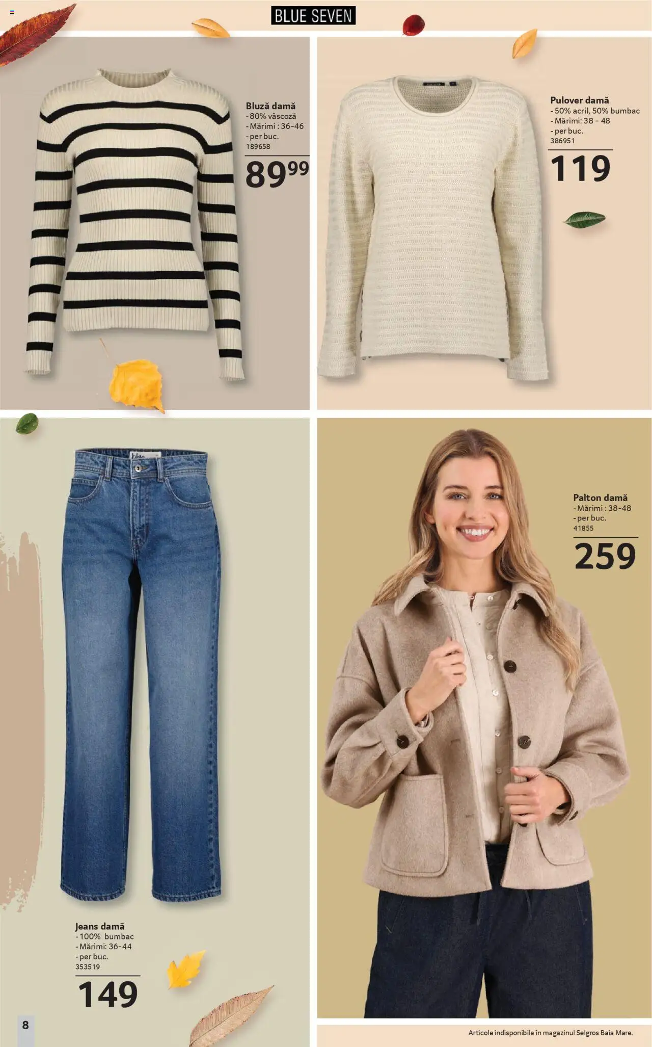Catalog Selgros 19 Septembrie - 15 Octombrie 2025 | Pagina 8 | Produse: Bluză, Pulover, Palton