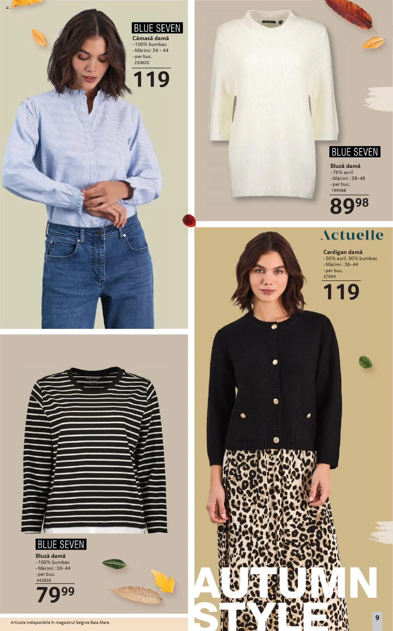 Catalog Selgros 19 Septembrie - 15 Octombrie 2025 | Pagina 9 | Produse: Cardigan, Bluză