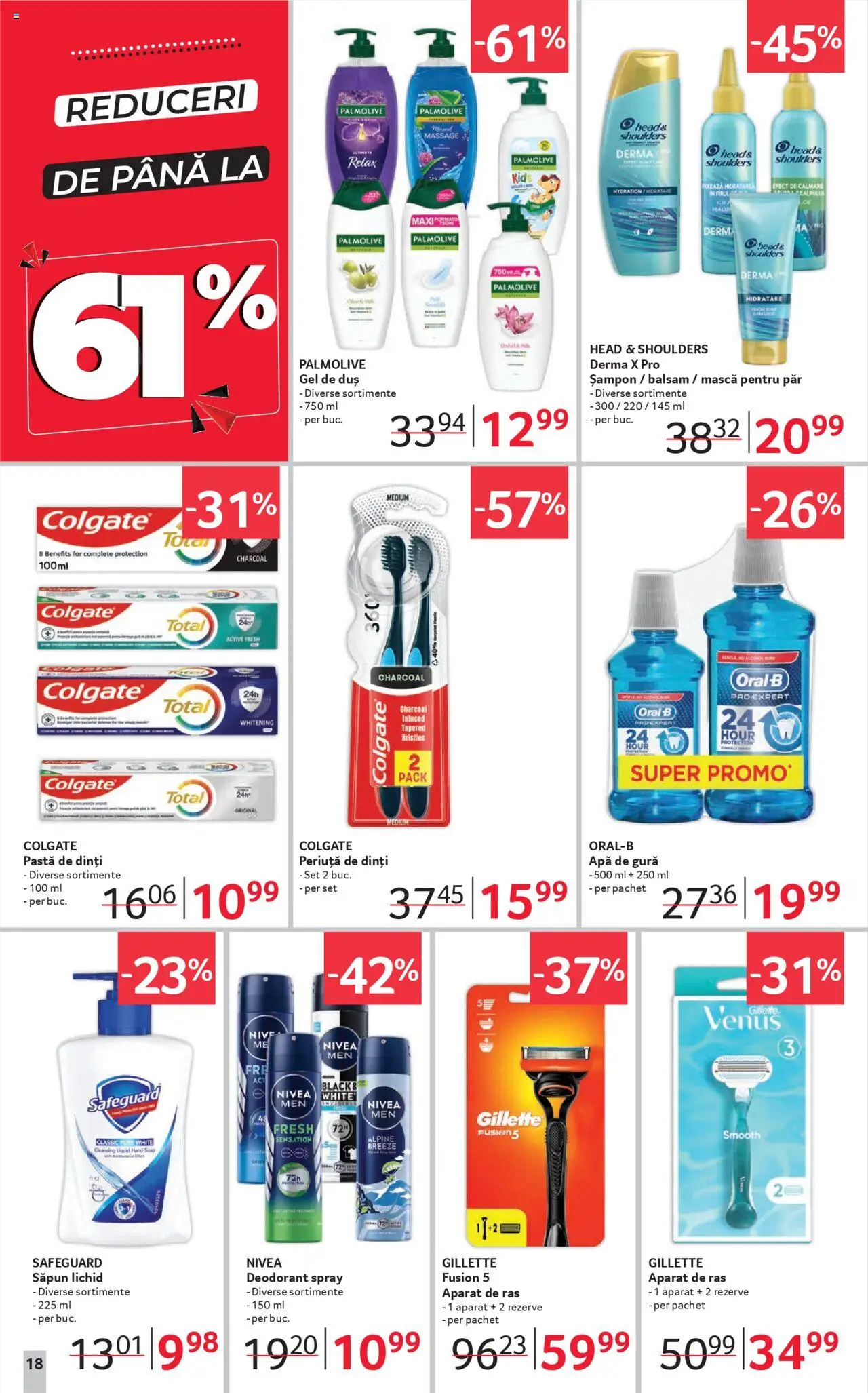 Catalog Selgros 19 Septembrie - 1 Octombrie 2025 | Pagina 18 | Produse: Șampon, Balsam, Periuță de dinți, Apă de gură