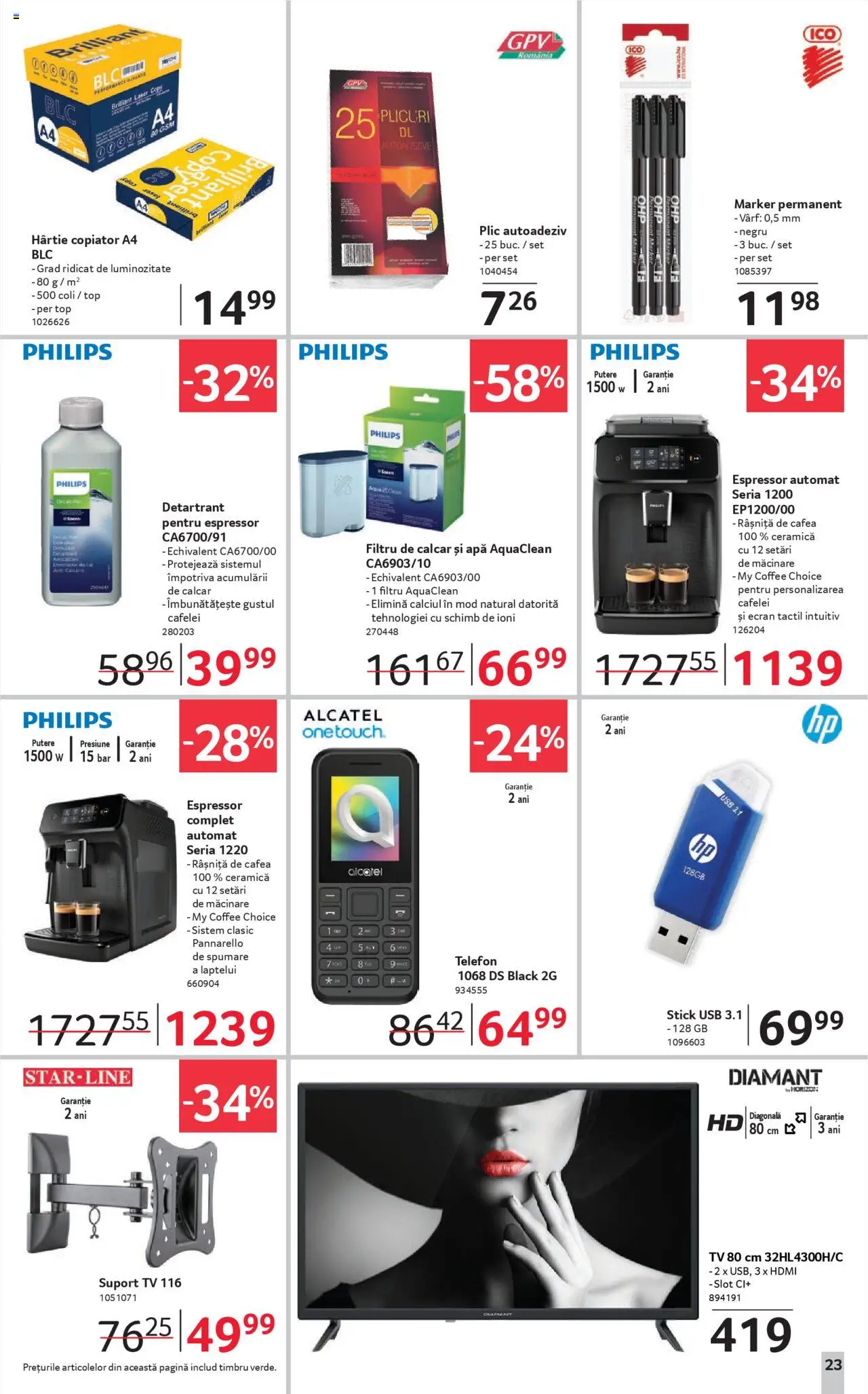 Catalog Selgros 19 Septembrie - 1 Octombrie 2025 | Pagina 23 | Produse: Espressor, Usb, Cafea, Apă