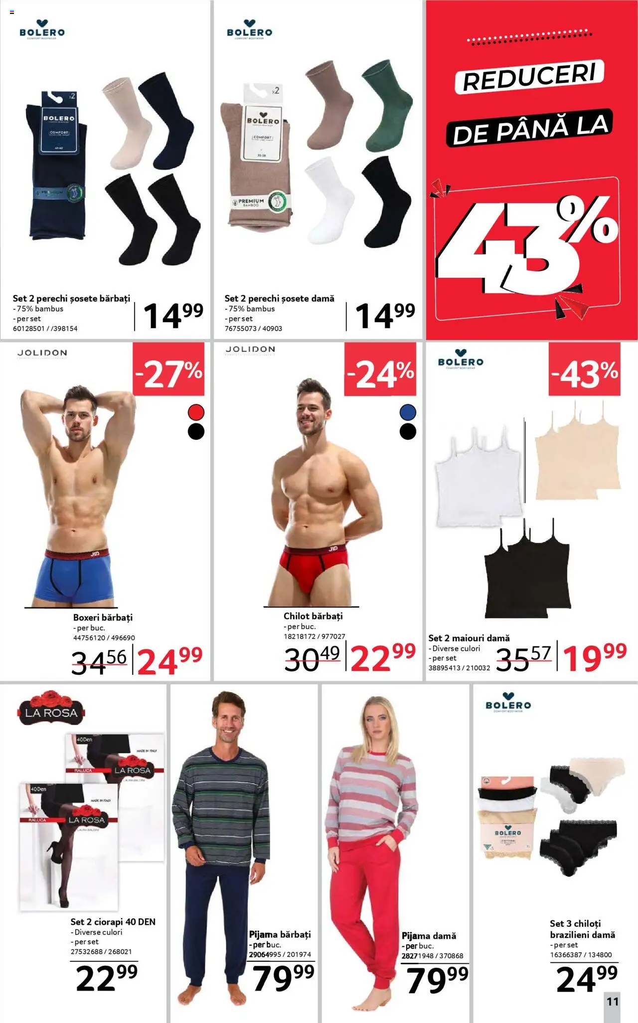 Catalog Selgros 19 Septembrie - 1 Octombrie 2025 | Pagina 11 | Produse: Chiloți, Șosete, Boxeri