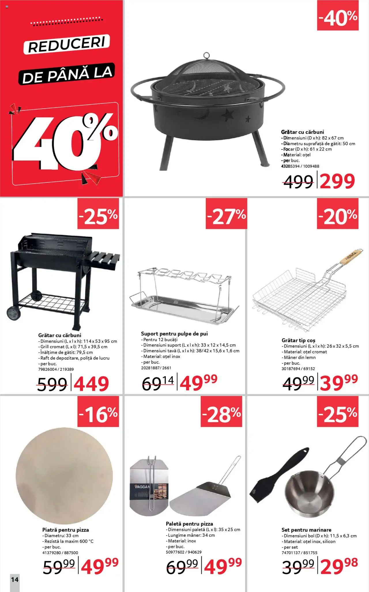 Catalog Selgros 19 Septembrie - 1 Octombrie 2025 | Pagina 14 | Produse: Grătar, Coș, Mâner, Pizza