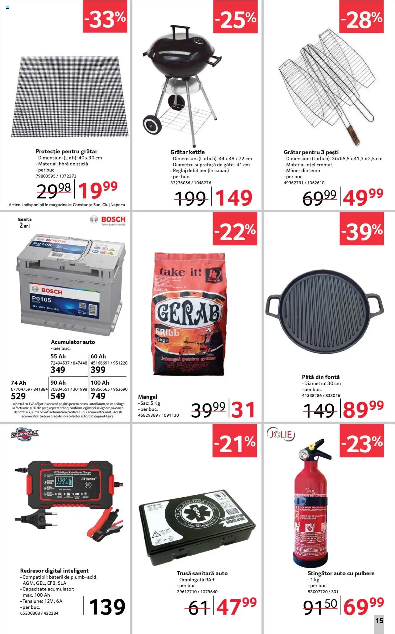 Catalog Selgros 19 Septembrie - 1 Octombrie 2025 | Pagina 15 | Produse: Plită, Grătar, Mâner, Baterii