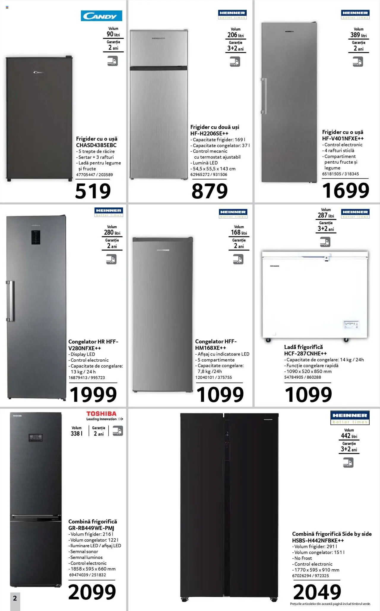 Catalog Selgros 19 Septembrie - 1 Octombrie 2025 | Pagina 2 | Produse: Ușă, Fructe, Combină frigorifică, Ladă frigorifică