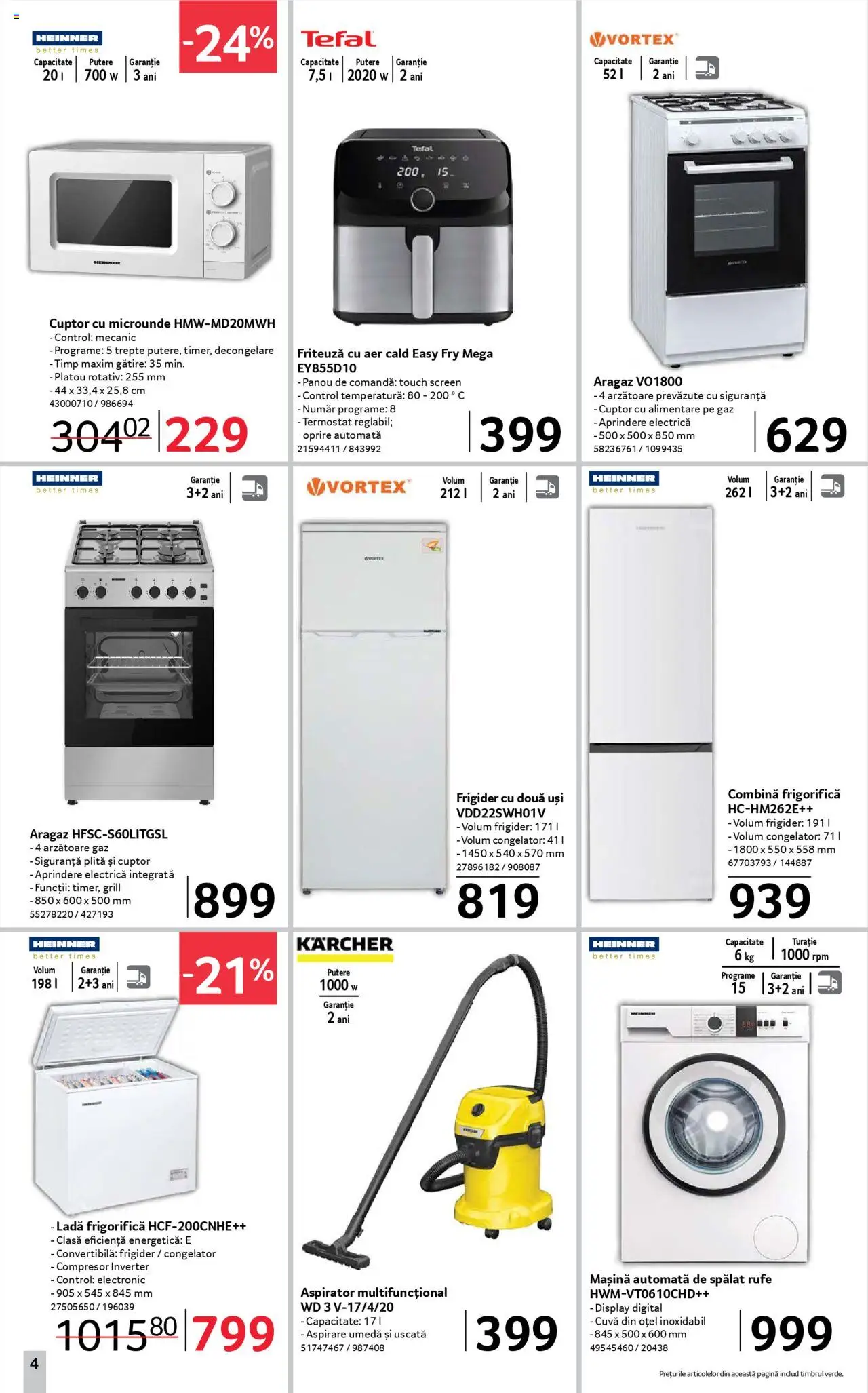 Catalog Selgros 19 Septembrie - 1 Octombrie 2025 | Pagina 4 | Produse: Frigider, Cuptor, Grill, Combină frigorifică