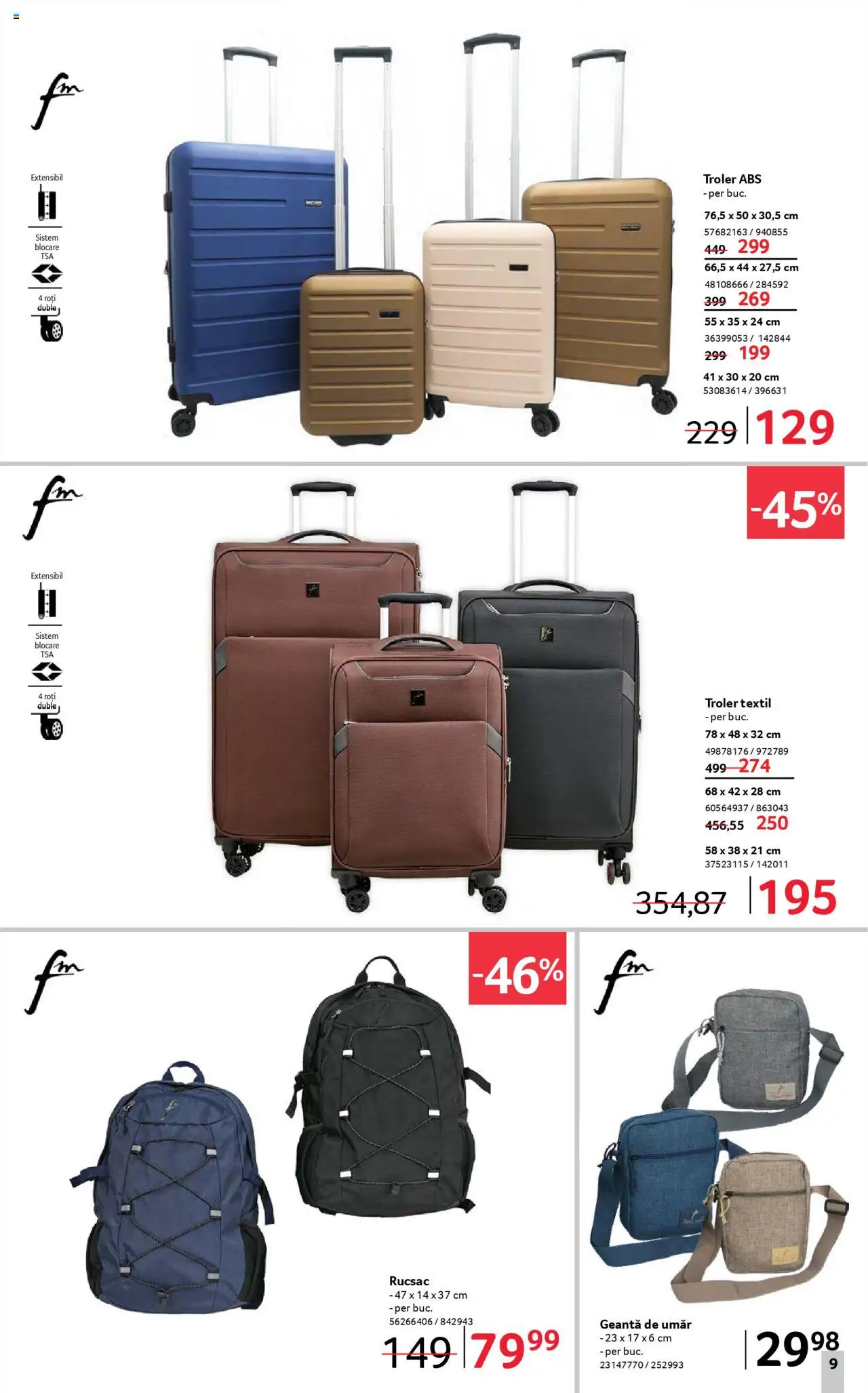 Catalog Selgros 19 Septembrie - 1 Octombrie 2025 | Pagina 9 | Produse: Geantă, Rucsac