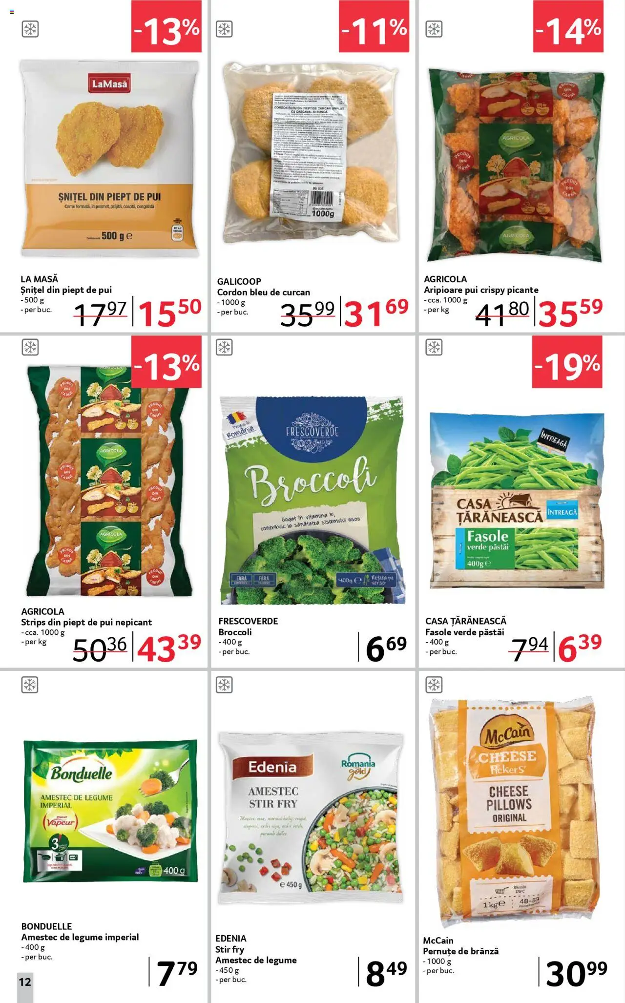 Catalog Selgros 19 Septembrie - 1 Octombrie 2025 | Pagina 12 | Produse: Cordon bleu, Brânză, Fasole verde, Legume