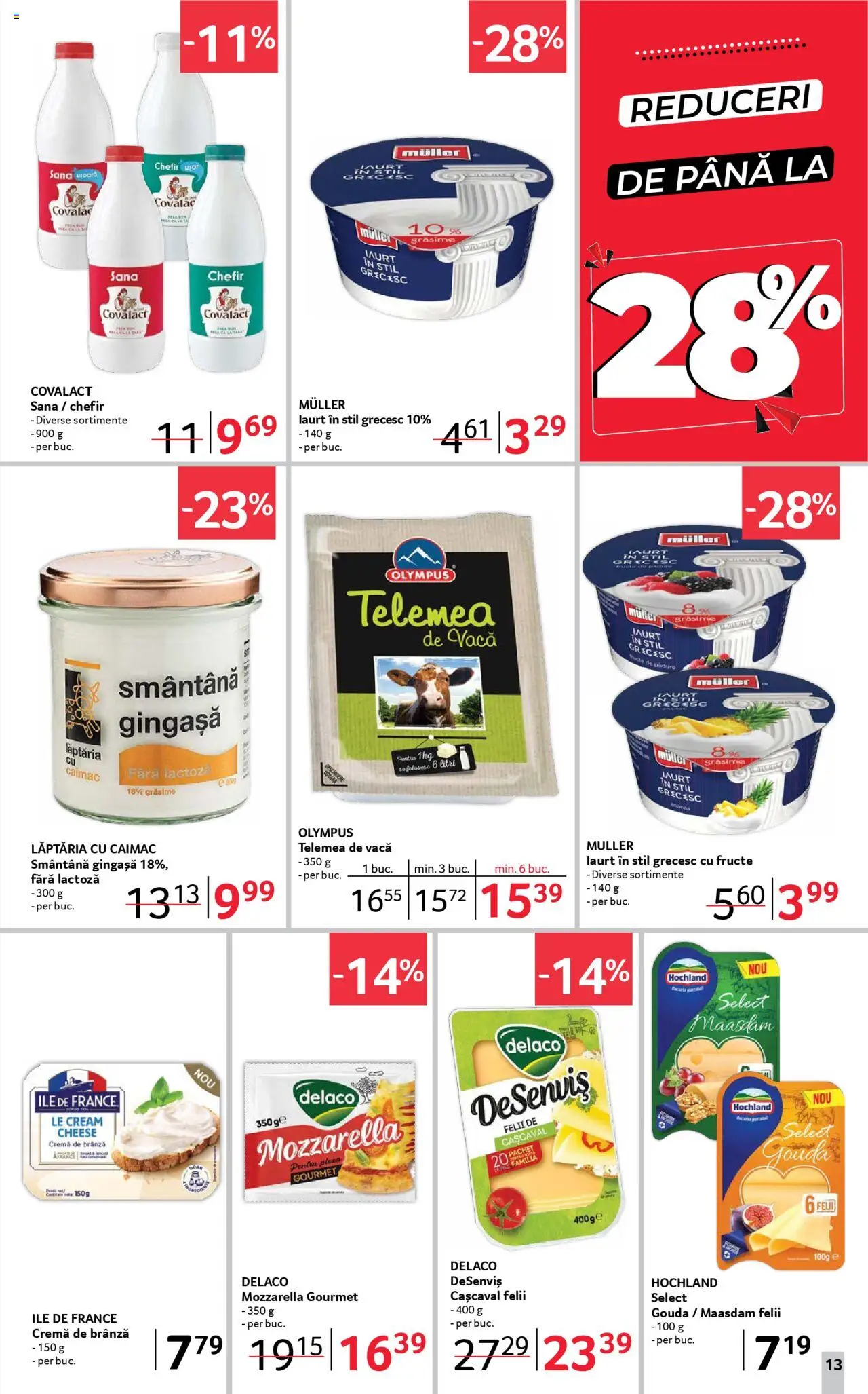 Catalog Selgros 19 Septembrie - 1 Octombrie 2025 | Pagina 13 | Produse: Light Kedi Konservesi, Cașcaval, Pizza, Gouda