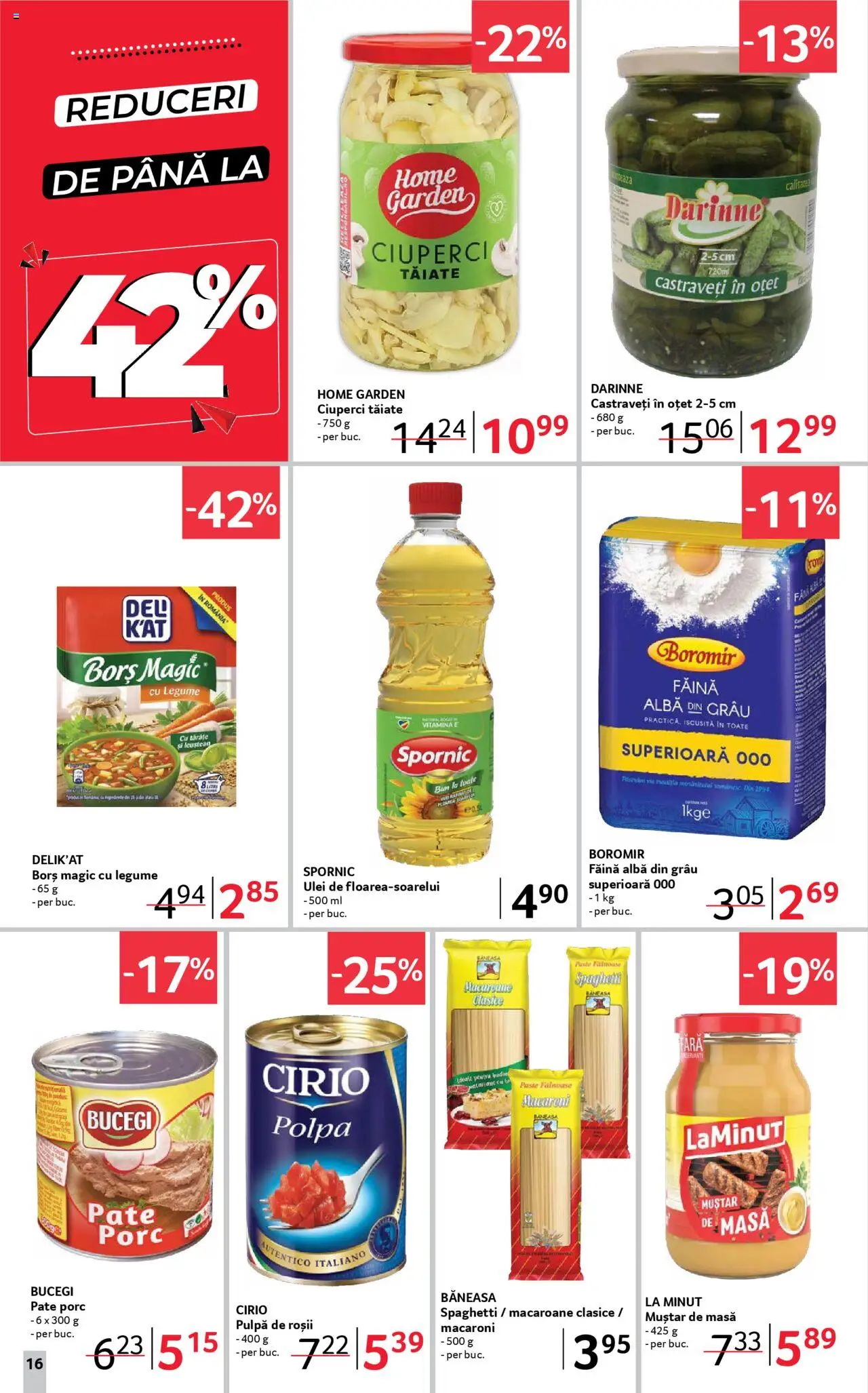 Catalog Selgros 19 Septembrie - 1 Octombrie 2025 | Pagina 16 | Produse: Pate, Oțet, Făină, Muștar