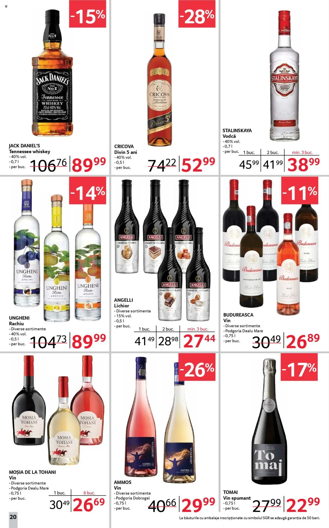 Catalog Selgros 19 Septembrie - 1 Octombrie 2025 | Pagina 20 | Produse: Su ısıtıcı, Lichior, Tiramisu, Vin
