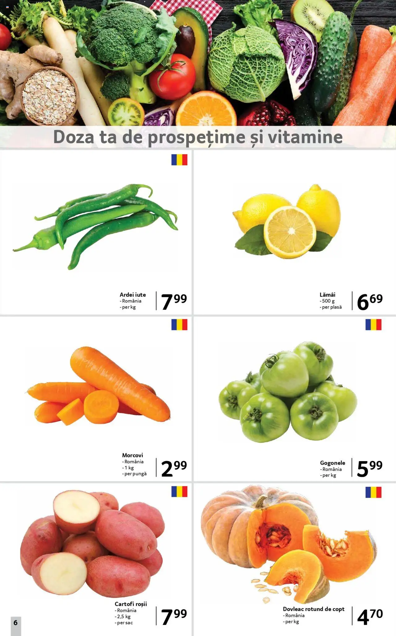 Catalog Selgros 19 Septembrie - 1 Octombrie 2025 | Pagina 6 | Produse: Dovleac, Ardei iute, Morcovi, Cartofi