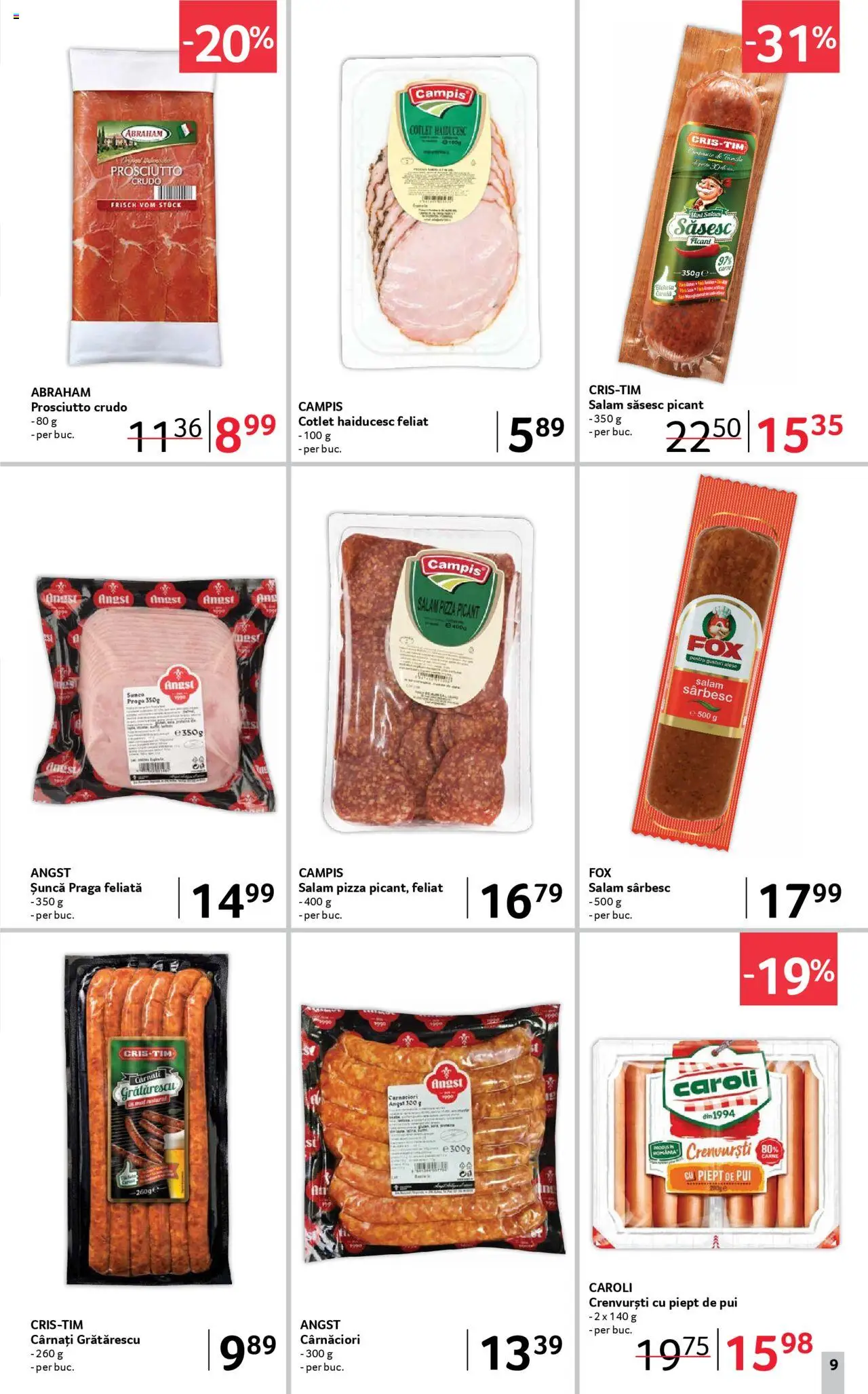 Catalog Selgros 19 Septembrie - 1 Octombrie 2025 | Pagina 9 | Produse: Hacıyatmaz Kedi Oyuncağı, Crenvurști, Salam, Pizza
